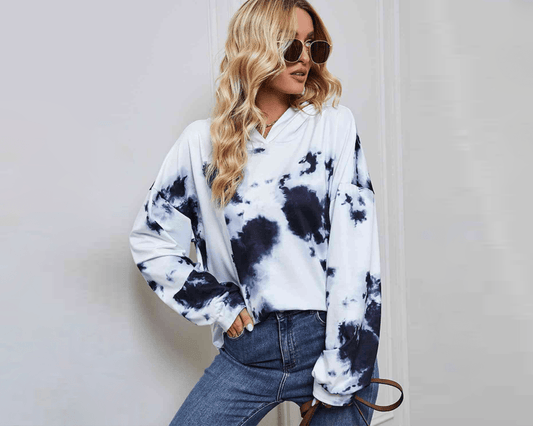 TIE-DYE DROP SHOULDER HOODIE - Fritsch & Co.