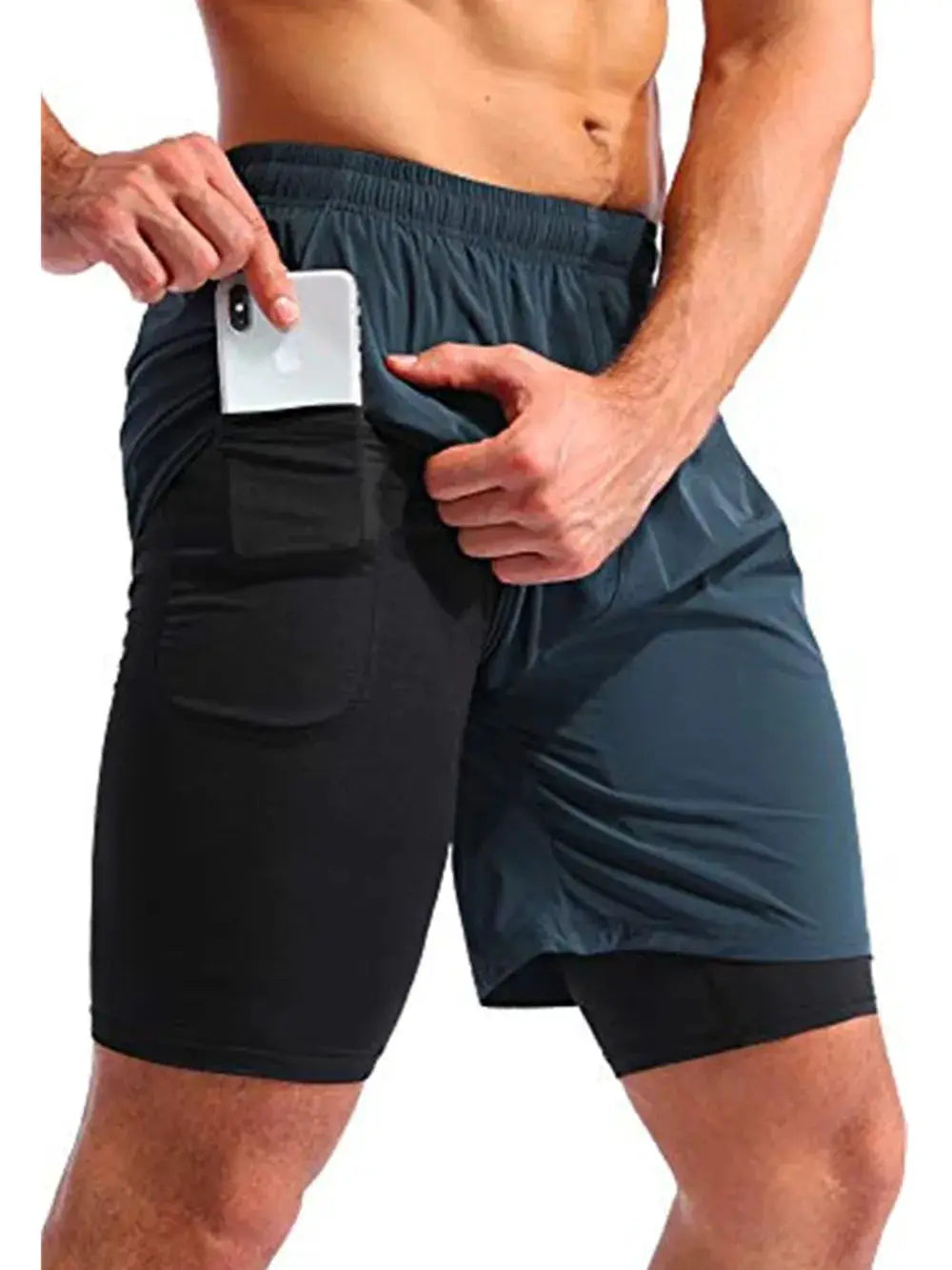Men's Elastic Waist Active Shorts by Trendsi