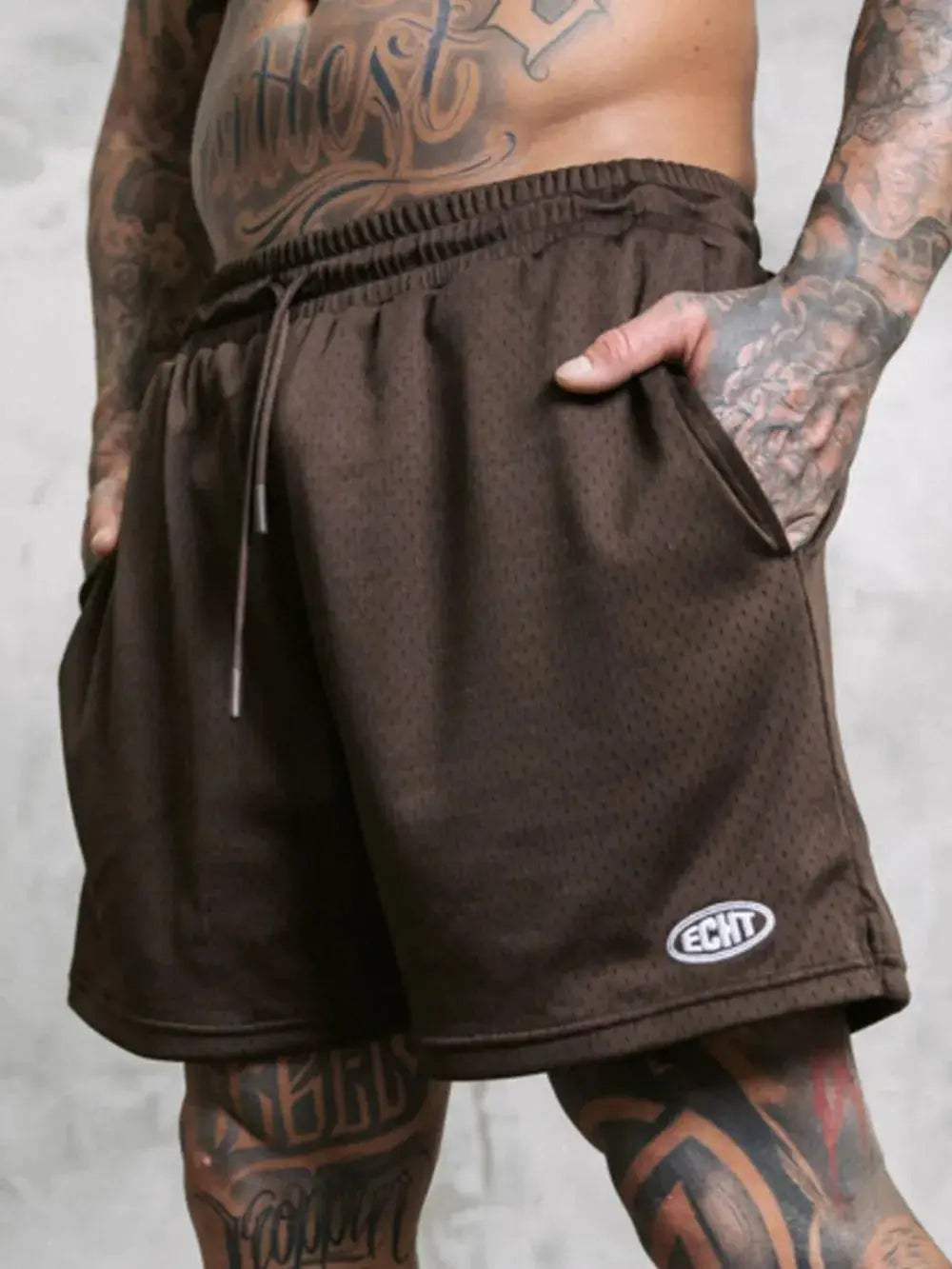 Men's Plus Size Drawstring Breathable Active Shorts by Trendsi