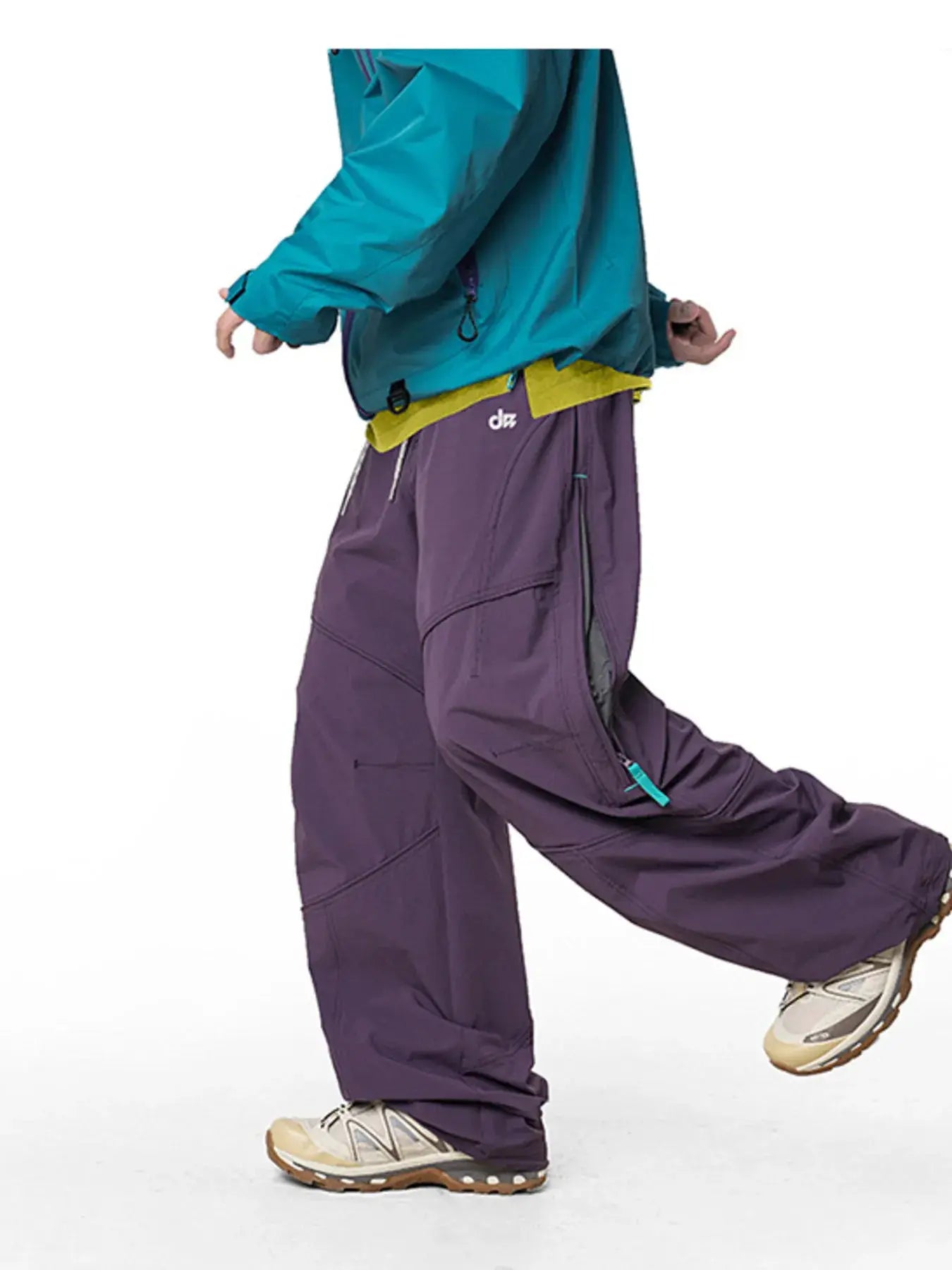 Men's Loose Fit Drawstring Cargo Active Pants by Trendsi