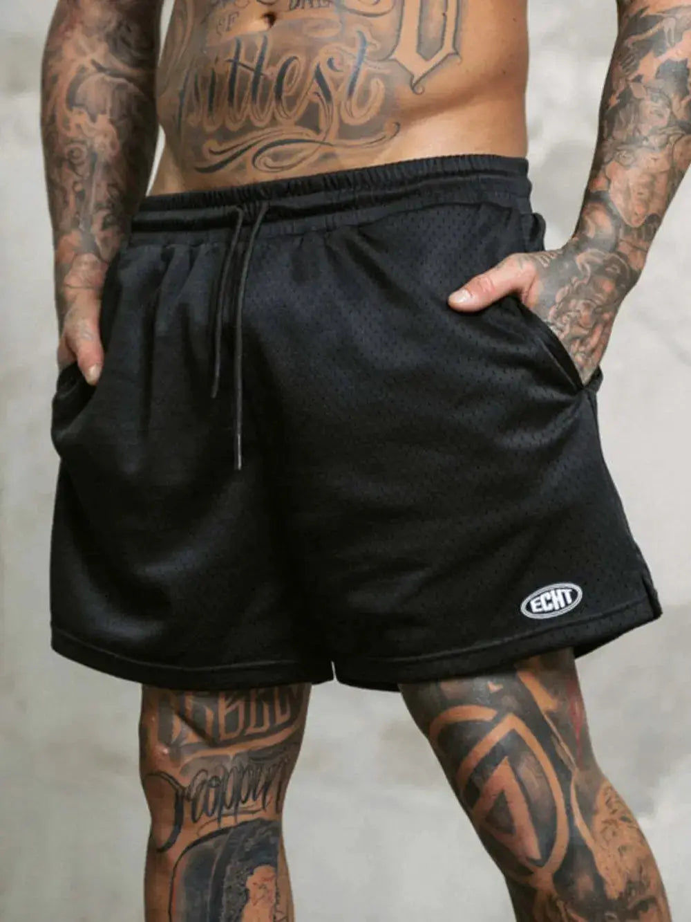Men's Plus Size Drawstring Breathable Active Shorts by Trendsi