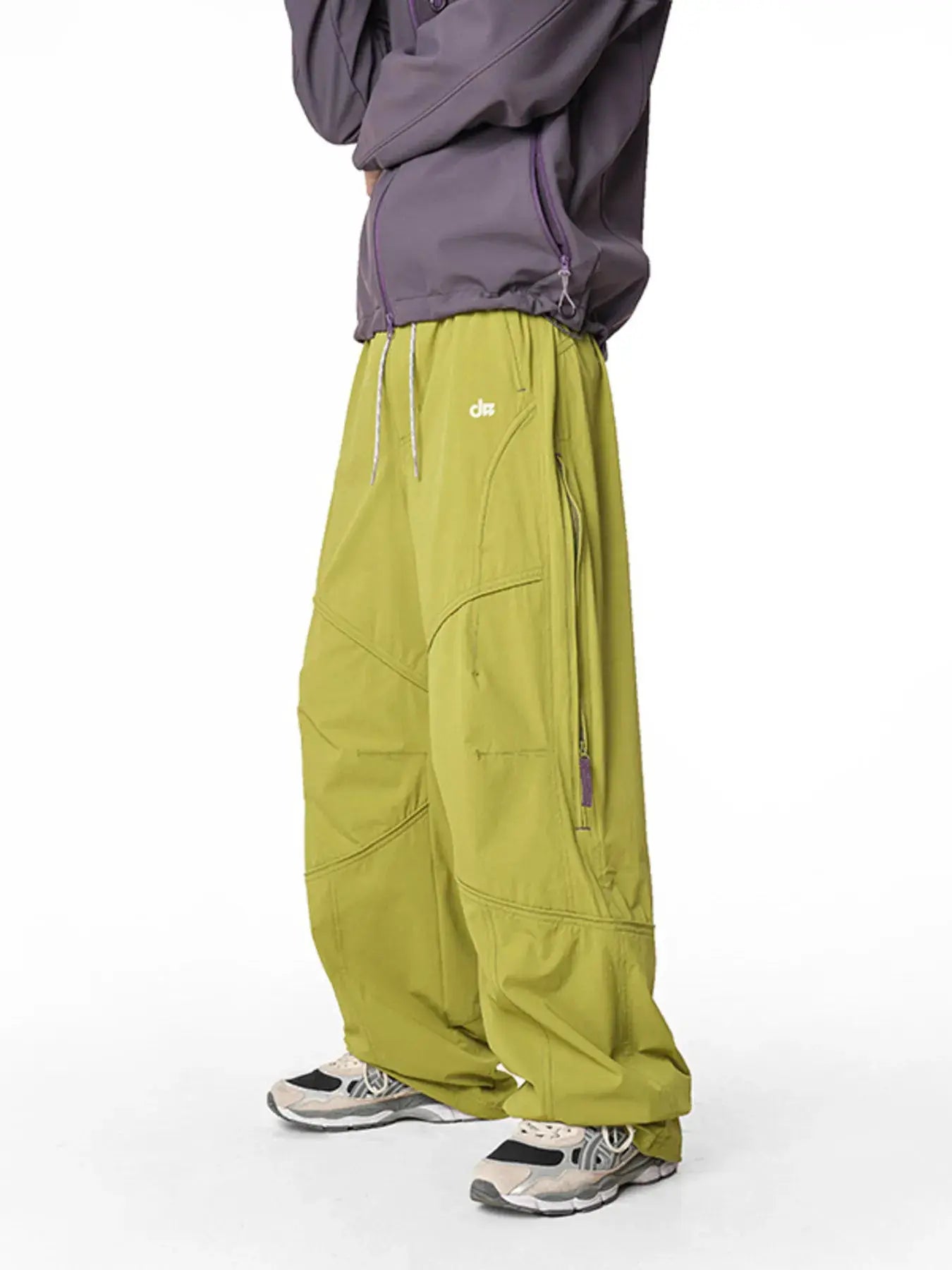 Men's Loose Fit Drawstring Cargo Active Pants by Trendsi