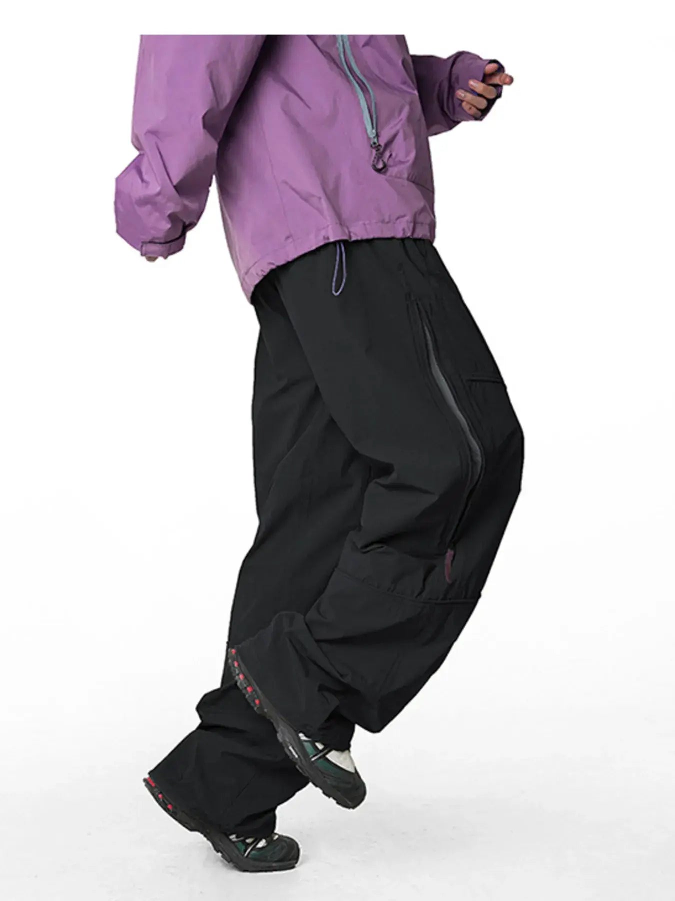 Men's Loose Fit Drawstring Cargo Active Pants by Trendsi