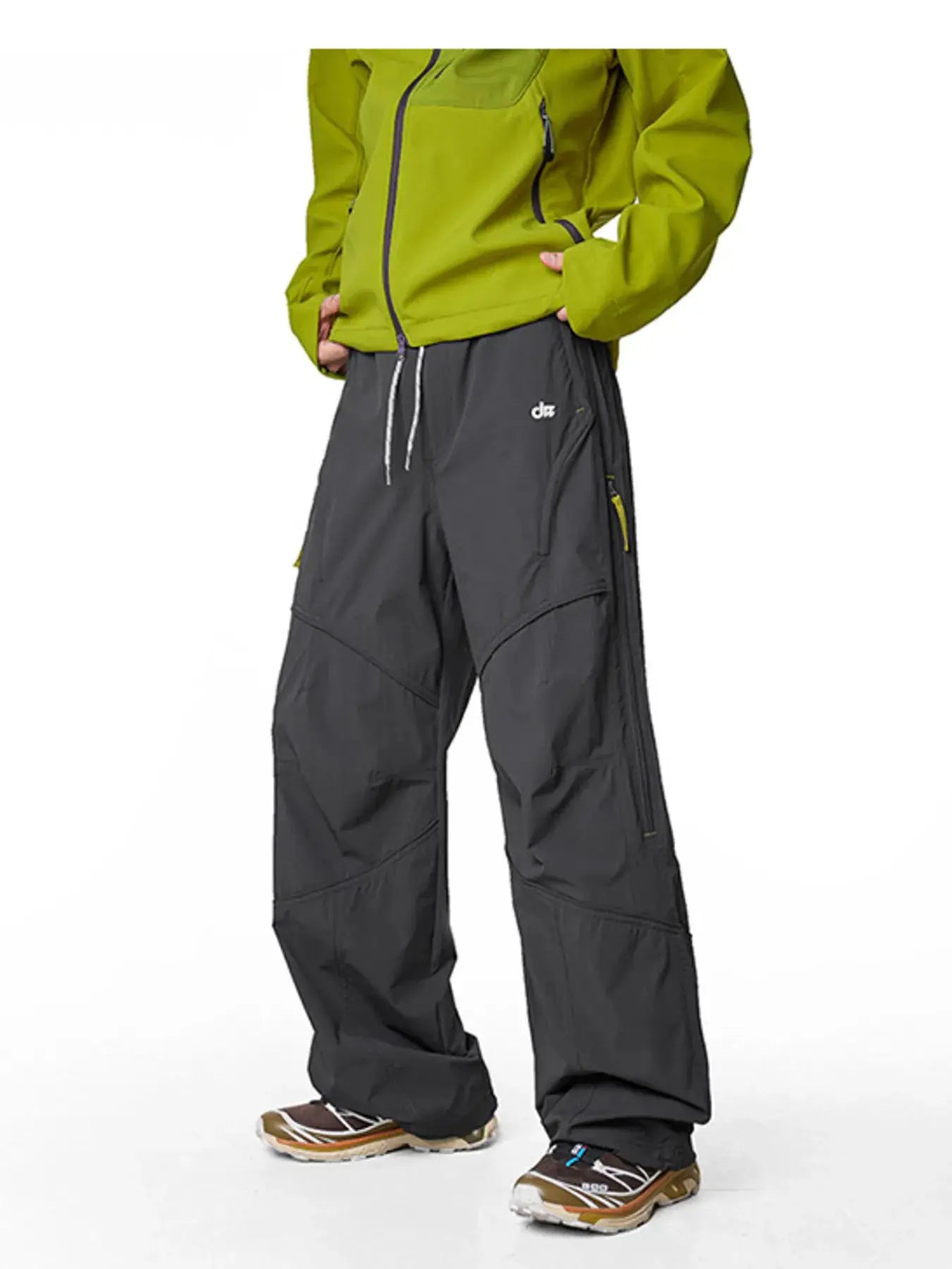 Men's Loose Fit Drawstring Cargo Active Pants by Trendsi