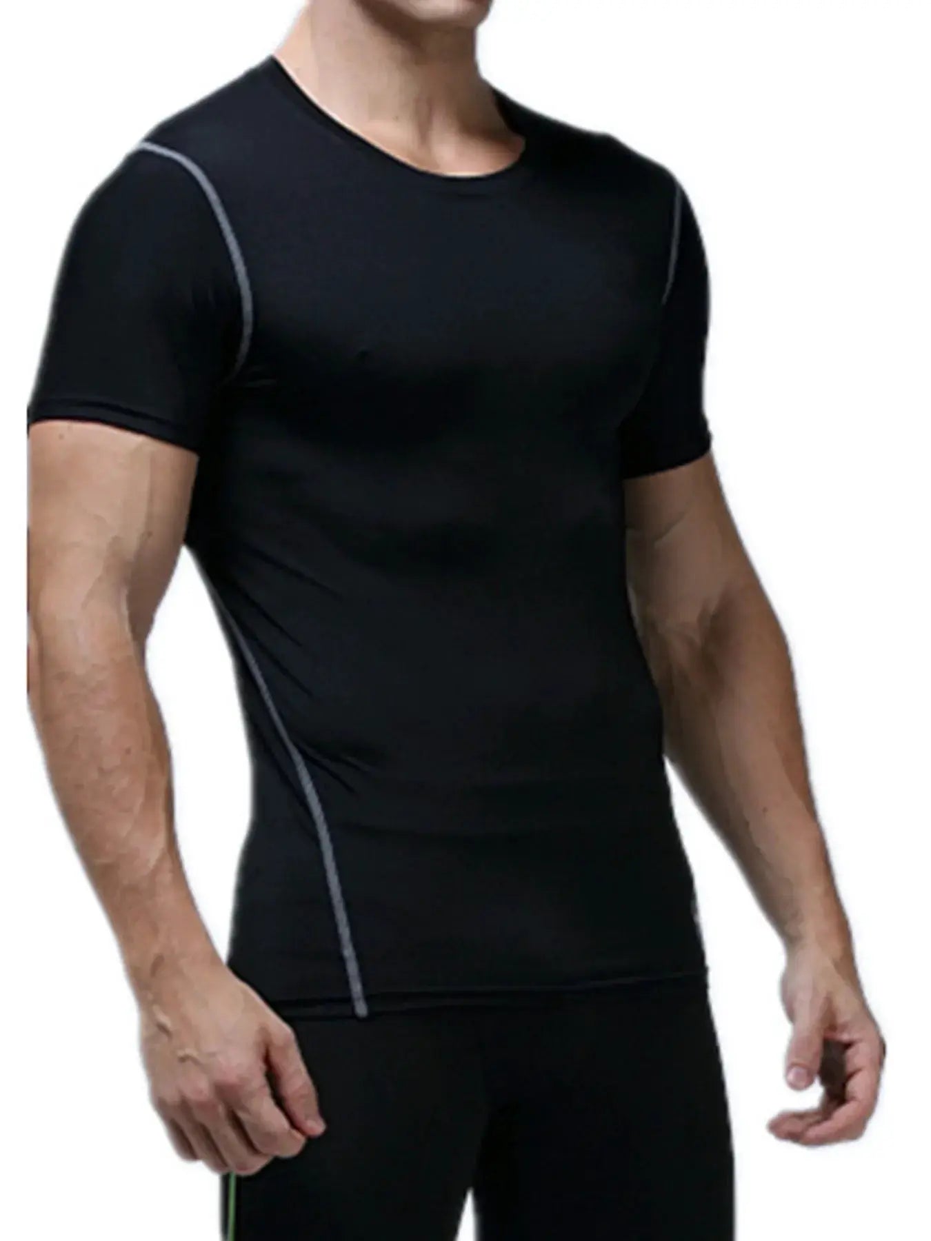 Men's Performance Moisture-Wicking Athletic T-Shirt by Trendsi