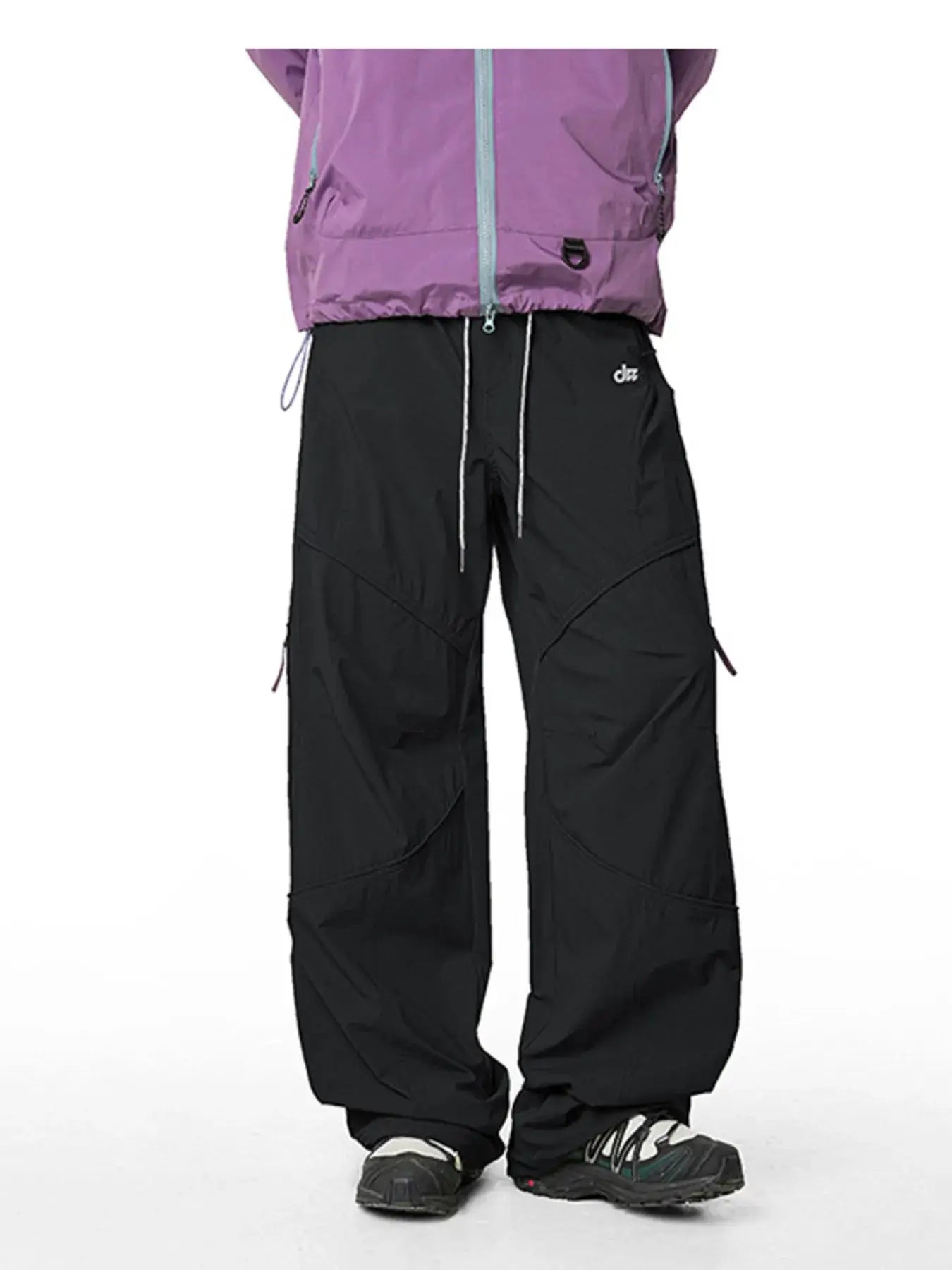 Men's Loose Fit Drawstring Cargo Active Pants by Trendsi