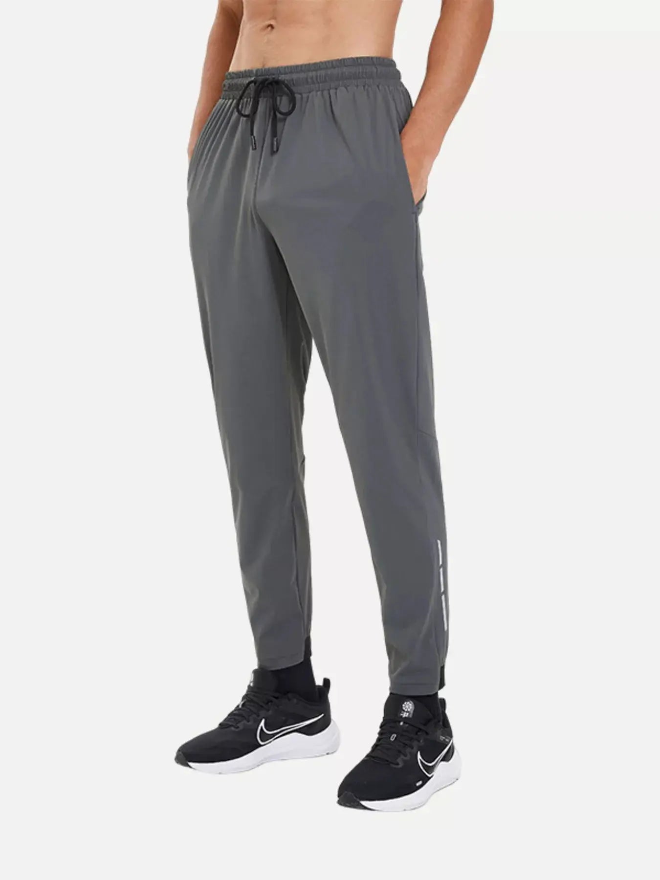 Men's Plus Size High-Waisted Drawstring Active Jogger Pants by Trendsi