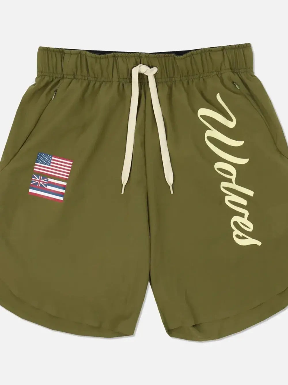 Men's Plus Size Drawstring US Flag Active Shorts by Trendsi