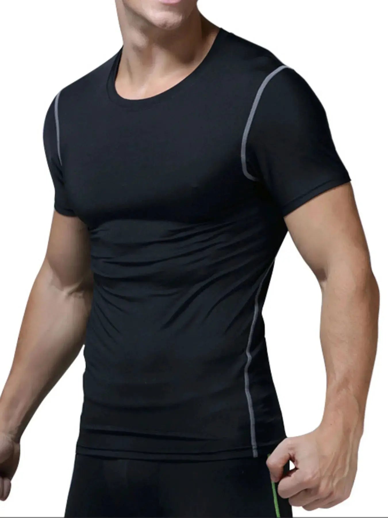 Men's Performance Moisture-Wicking Athletic T-Shirt by Trendsi