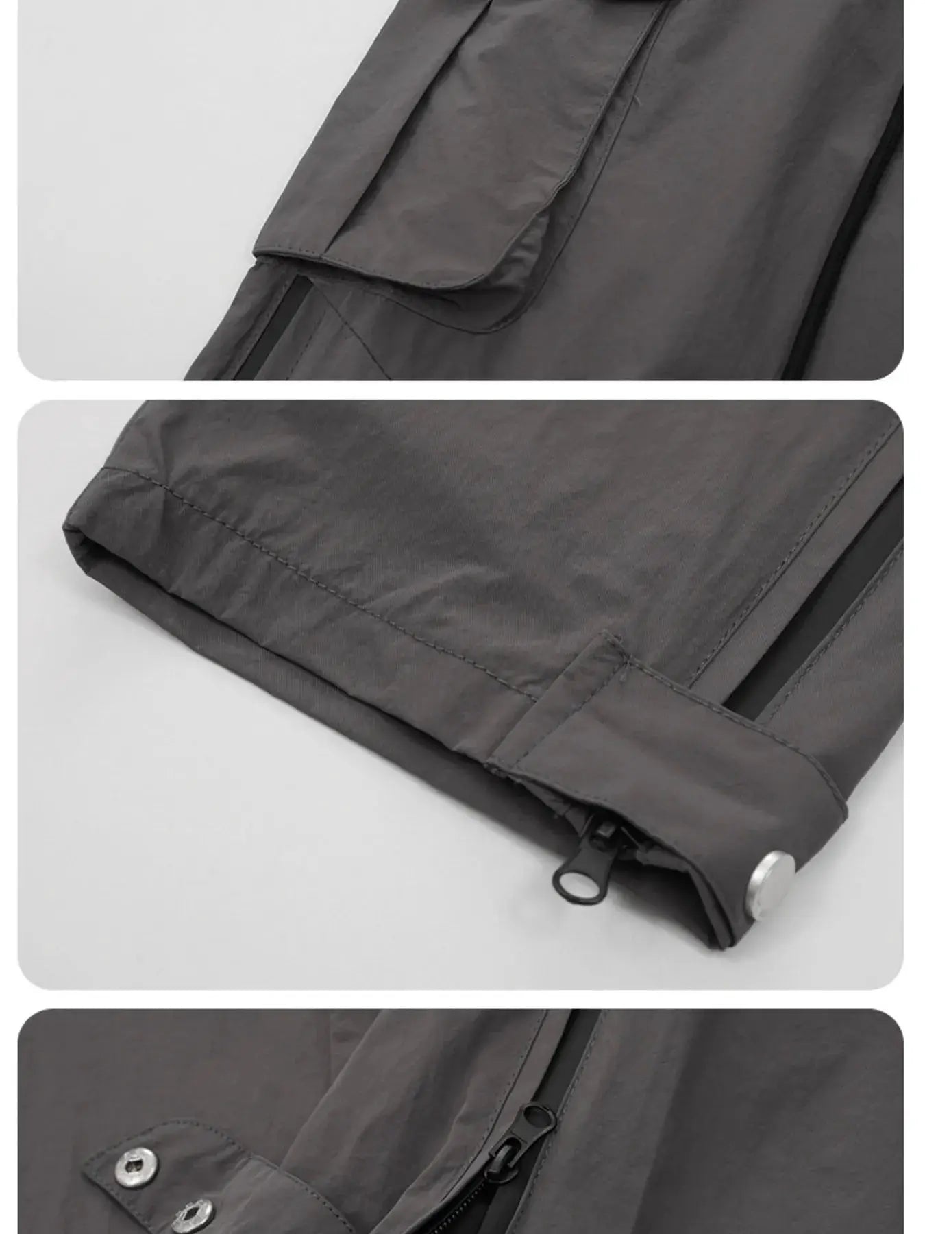 Men's Drawstring Wide Leg Cargo Active Pants by Trendsi