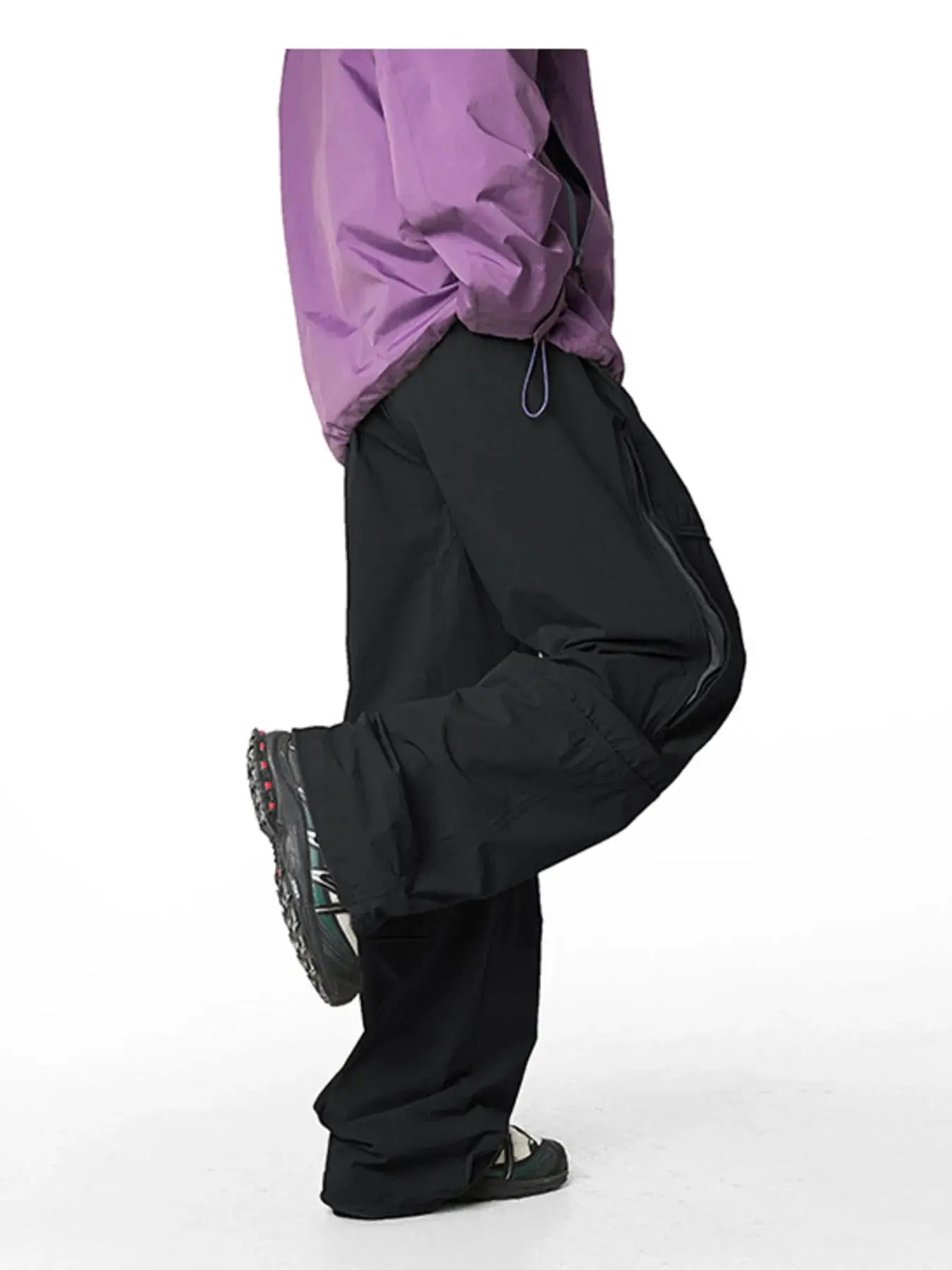 Men's Loose Fit Drawstring Cargo Active Pants by Trendsi