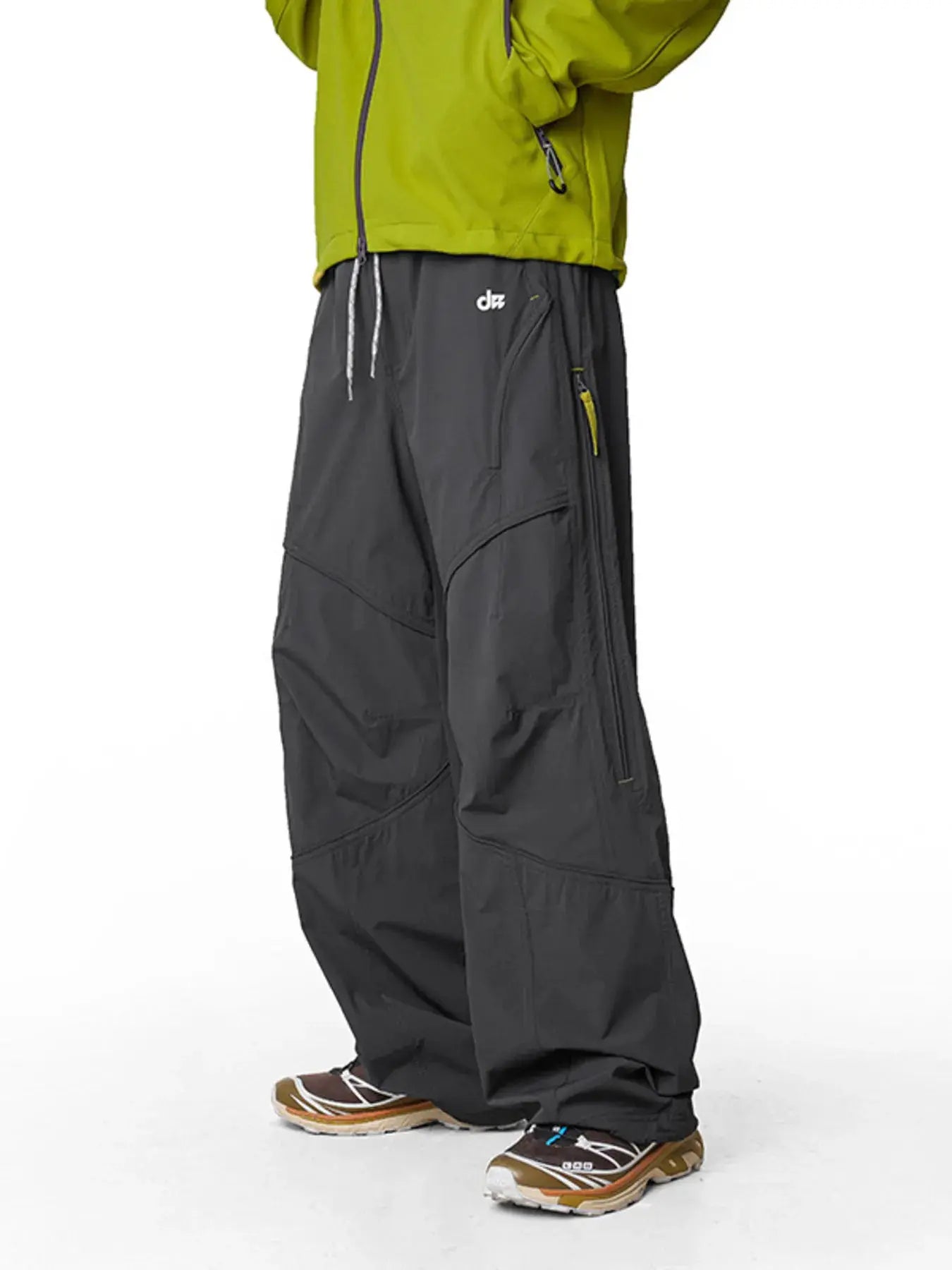 Men's Loose Fit Drawstring Cargo Active Pants by Trendsi