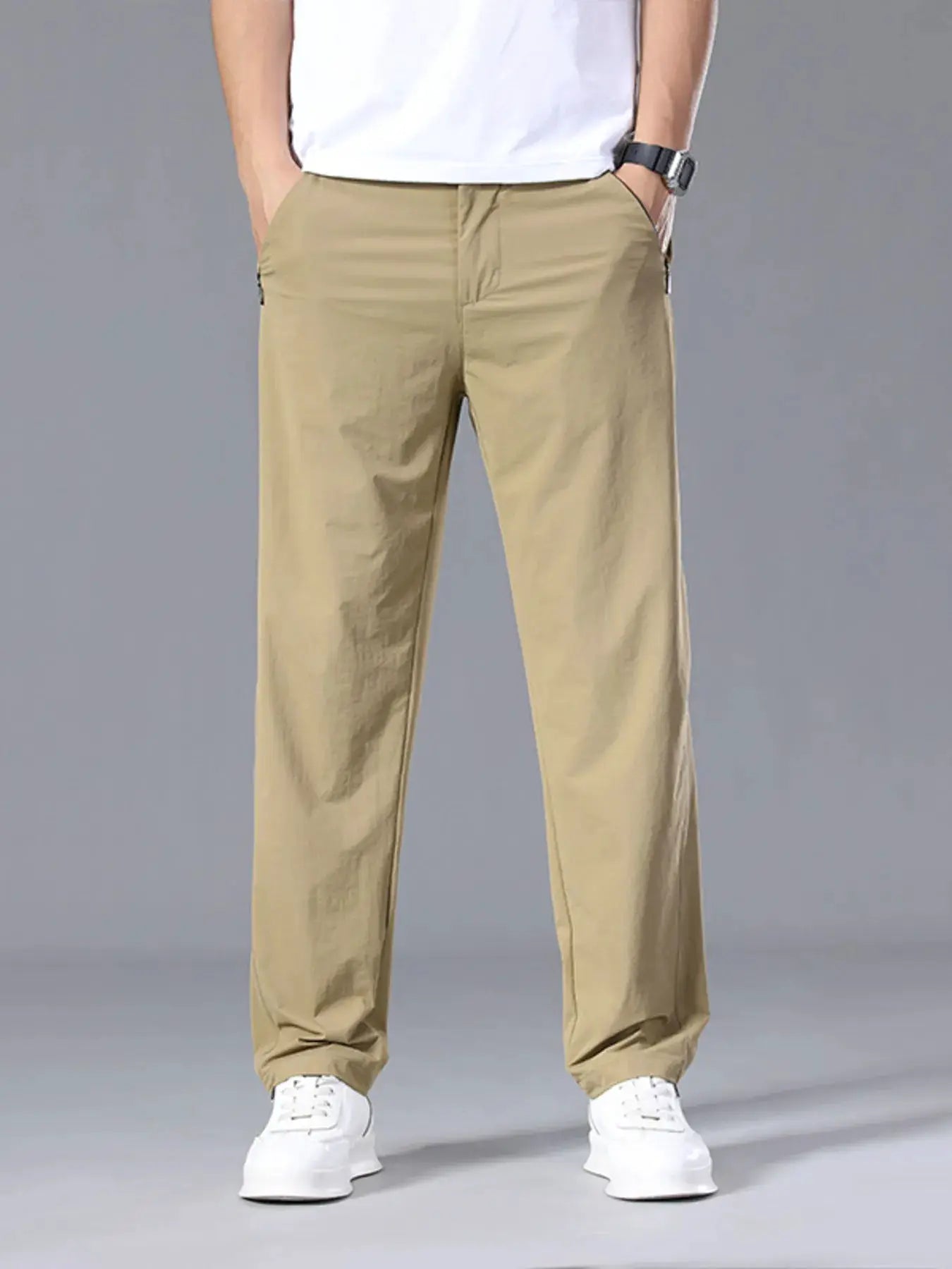 Men's Plus Size Lightweight Casual Active Pants by Trendsi