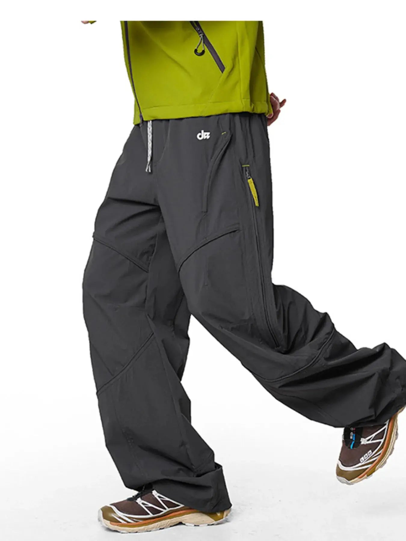 Men's Loose Fit Drawstring Cargo Active Pants by Trendsi