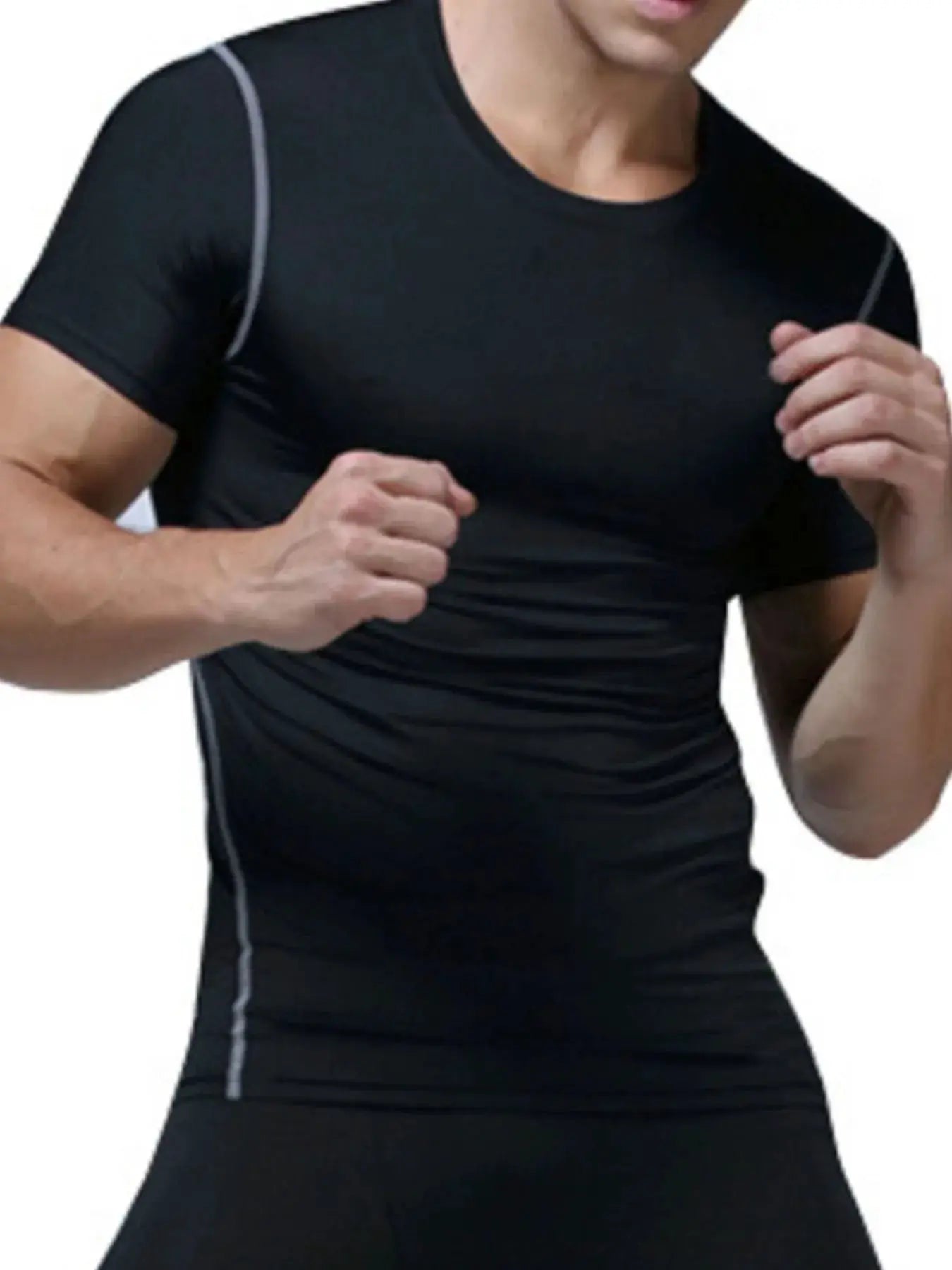 Men's Performance Moisture-Wicking Athletic T-Shirt by Trendsi