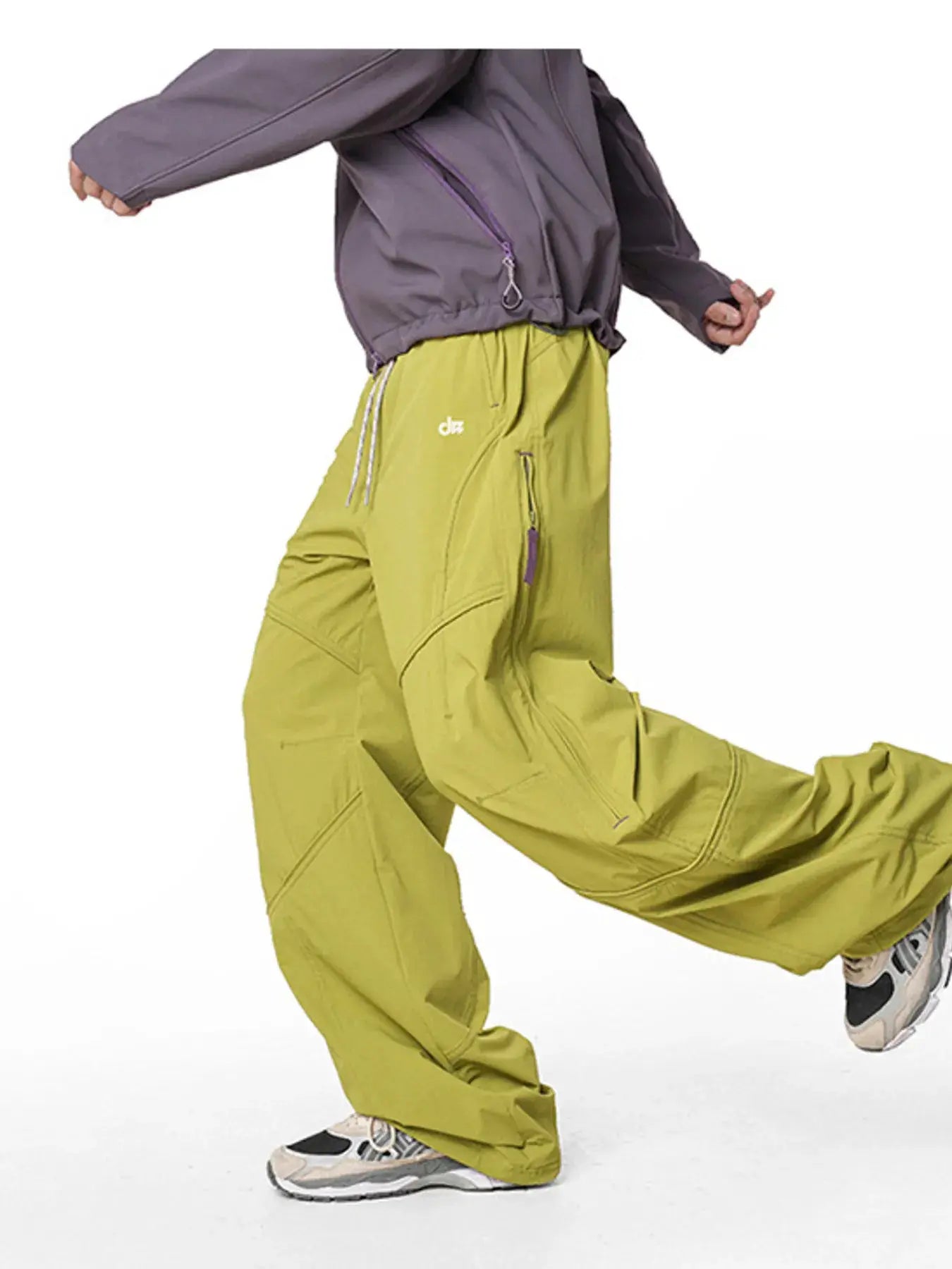 Men's Loose Fit Drawstring Cargo Active Pants by Trendsi