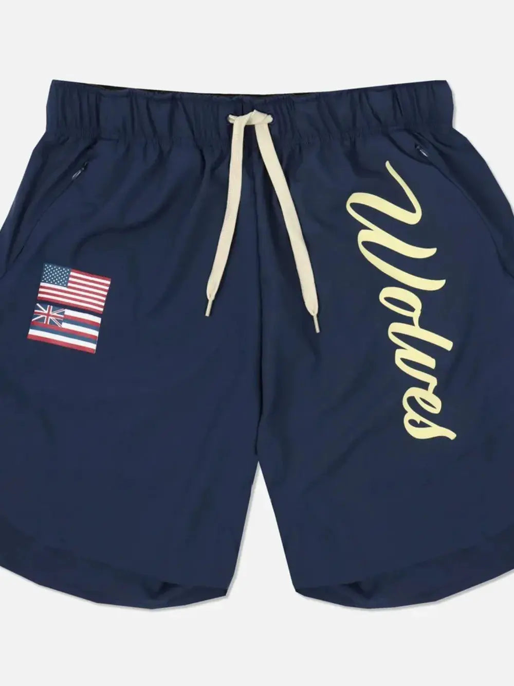 Men's Plus Size Drawstring US Flag Active Shorts by Trendsi