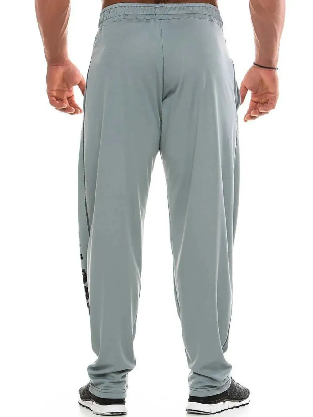 Men's Letter Elastic Waist Active Pants by Trendsi