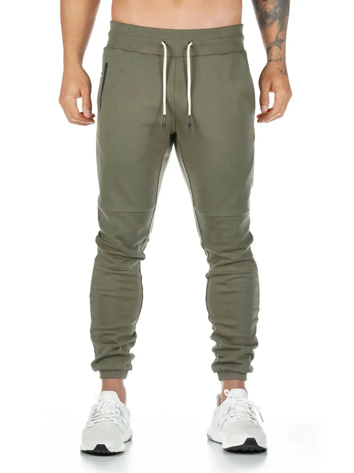 Men's Full Size Jogger Active Pants with Drawstring Plus Size by Trendsi