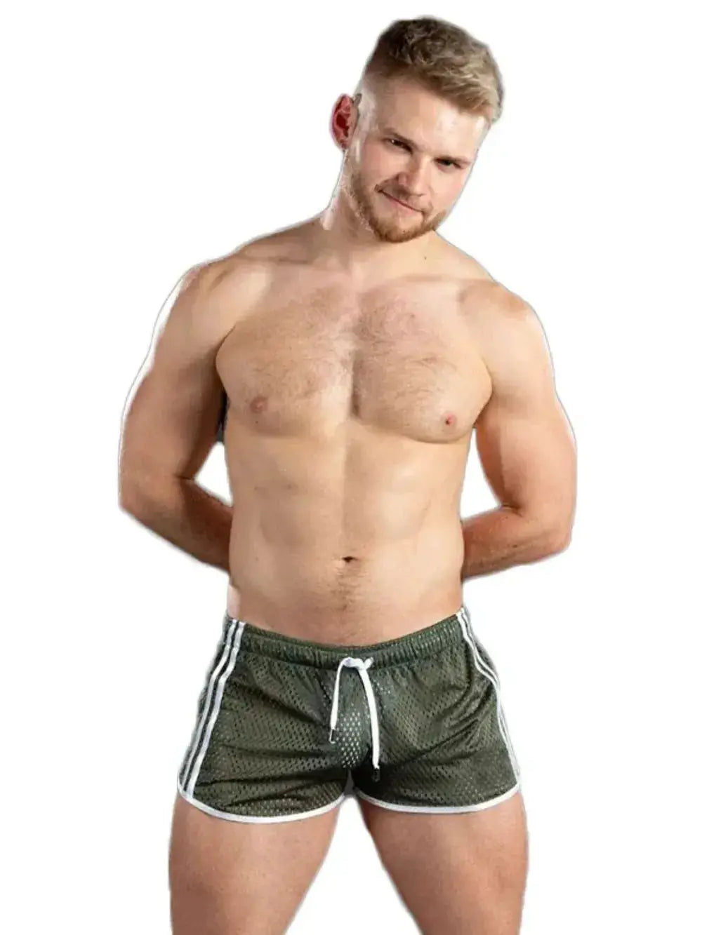Men's Drawstring Side Striped Active Shorts by Trendsi