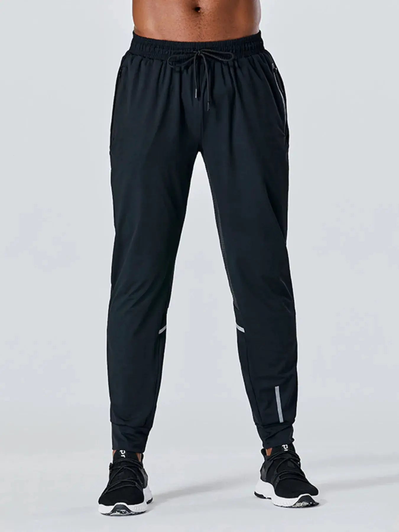 Men's Plus Size Drawstring Active Pants by Trendsi