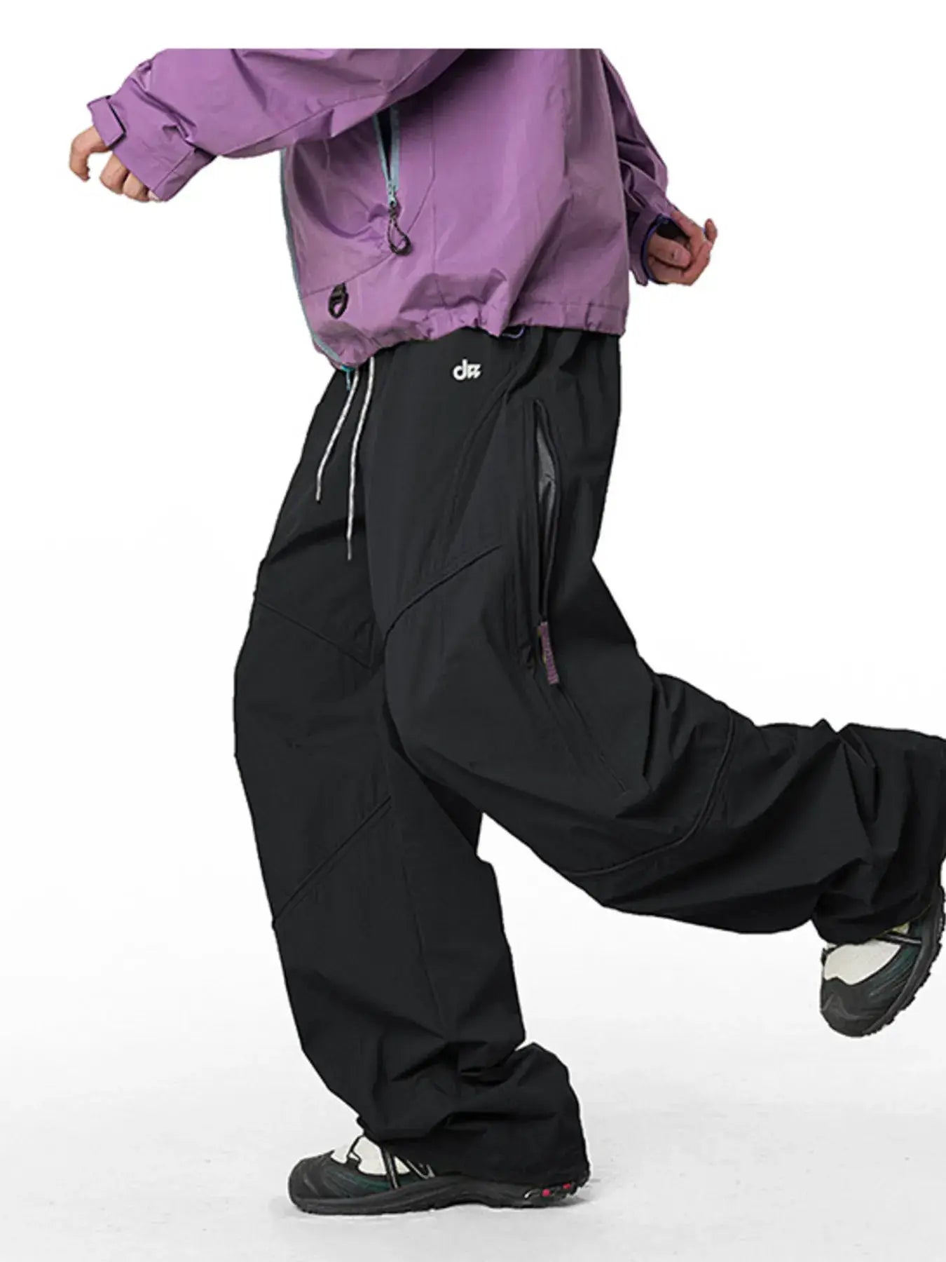 Men's Loose Fit Drawstring Cargo Active Pants by Trendsi