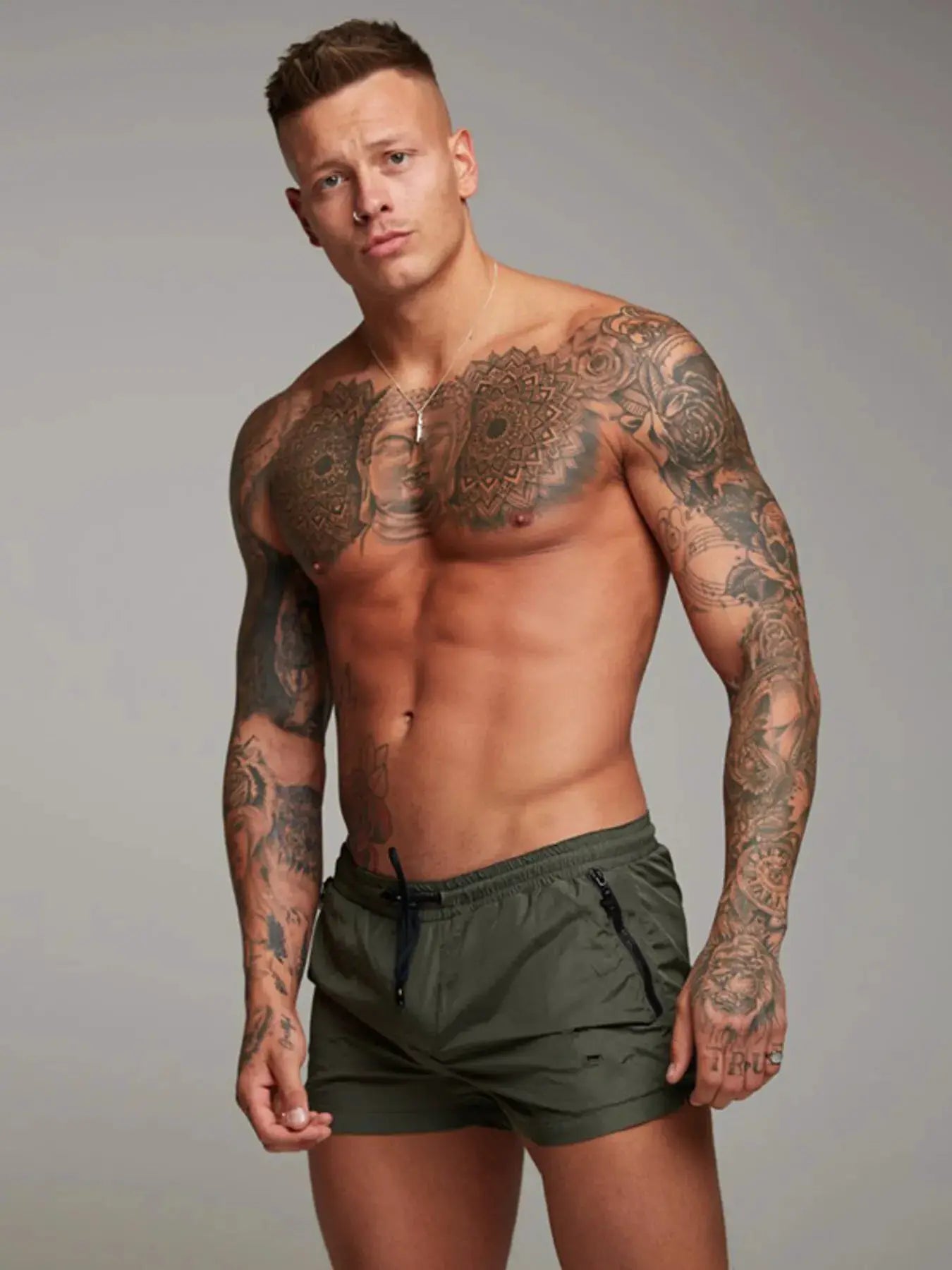 Men's Full Size Drawstring Active Shorts with Pockets Plus Size by Trendsi