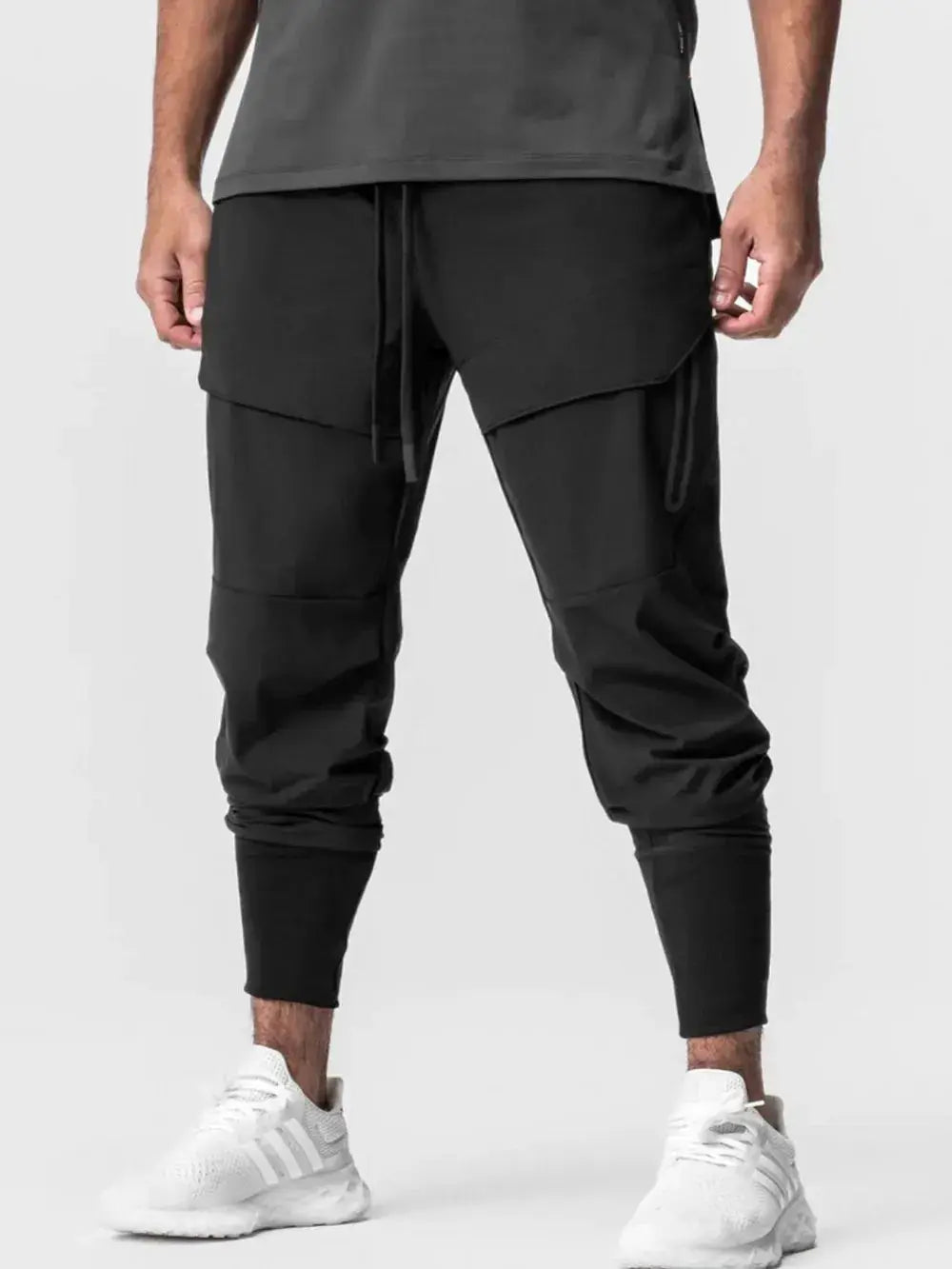 Men's Plus Size Drawstring Active Pants by Trendsi