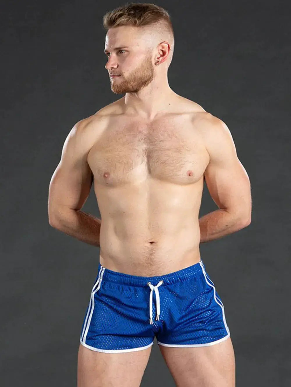 Men's Drawstring Side Striped Active Shorts by Trendsi