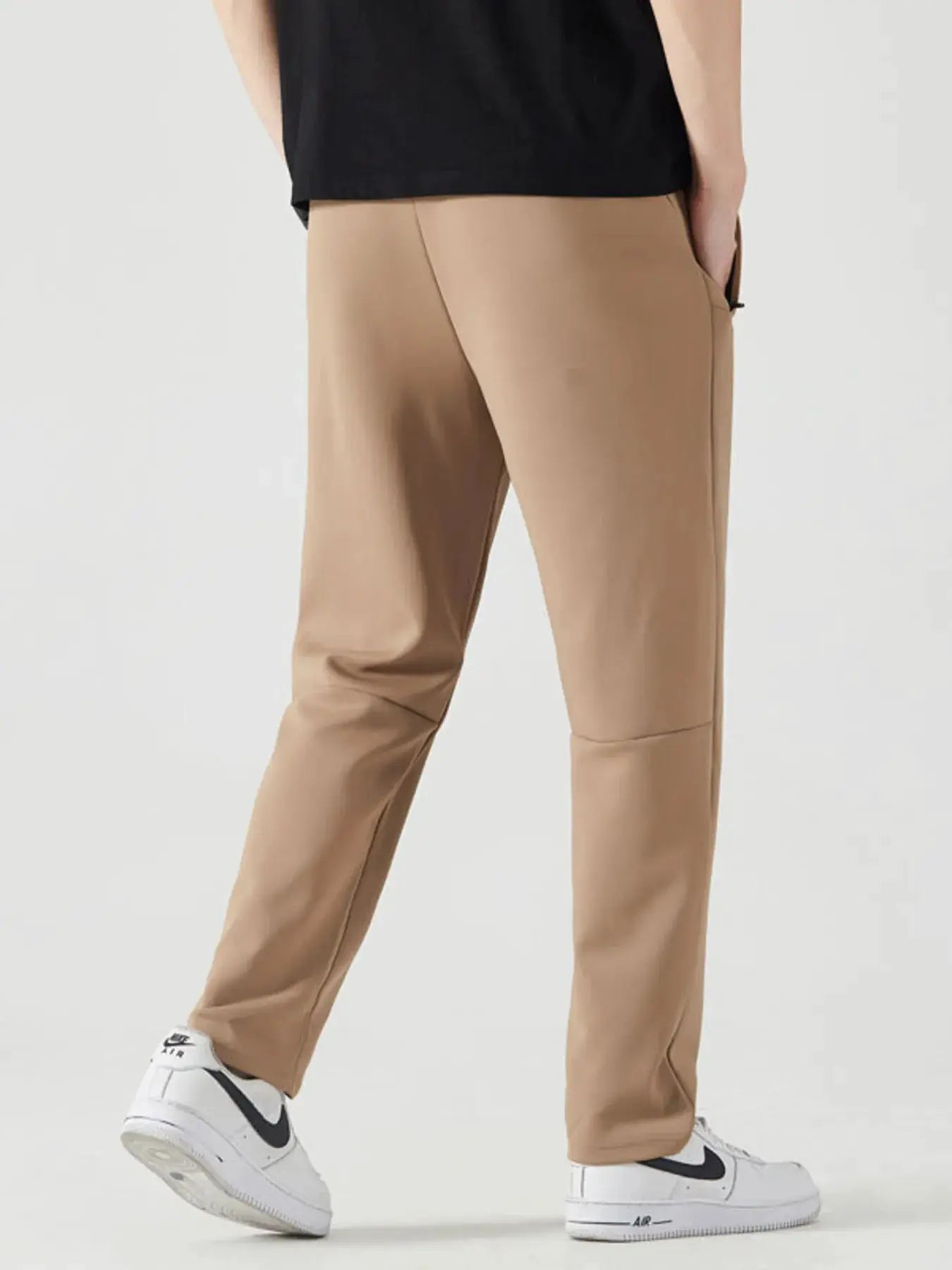 Men's Plus Size Drawstring Active Pants by Trendsi