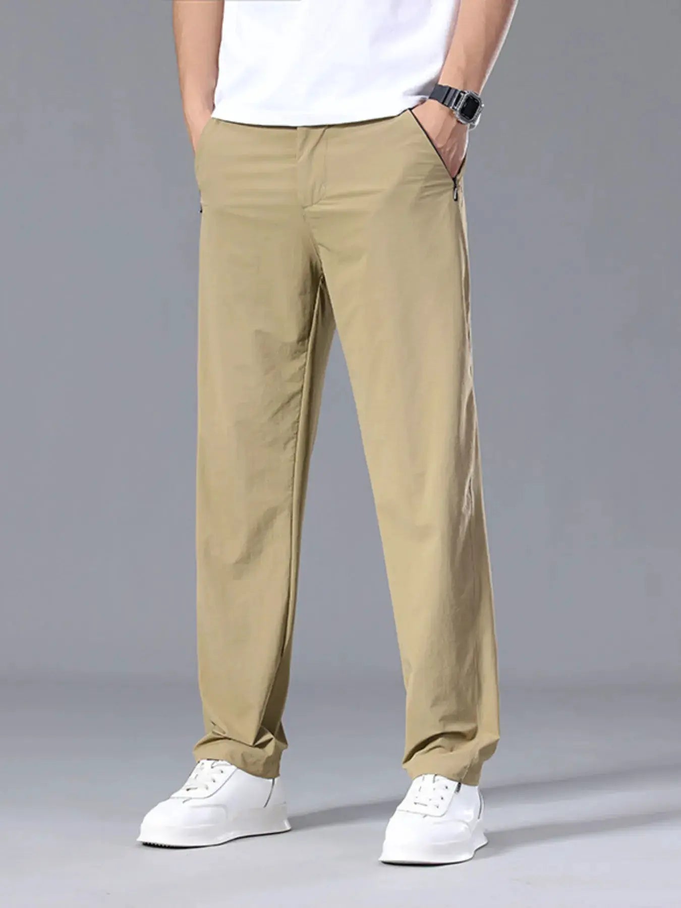 Men's Plus Size Lightweight Casual Active Pants by Trendsi