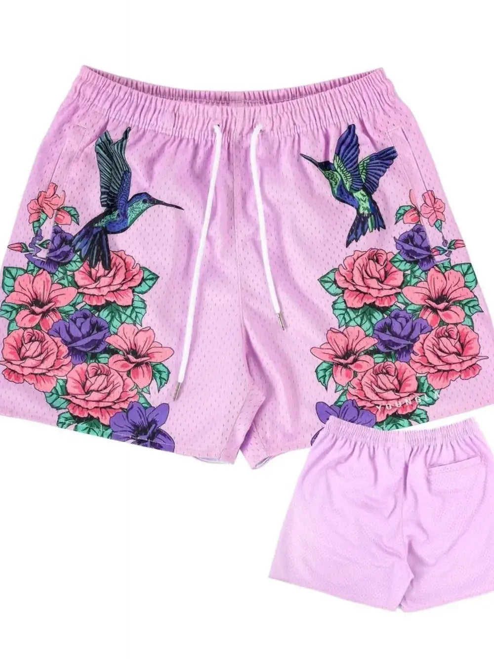 Men's Plus Size Drawstring Printed Shorts by Trendsi