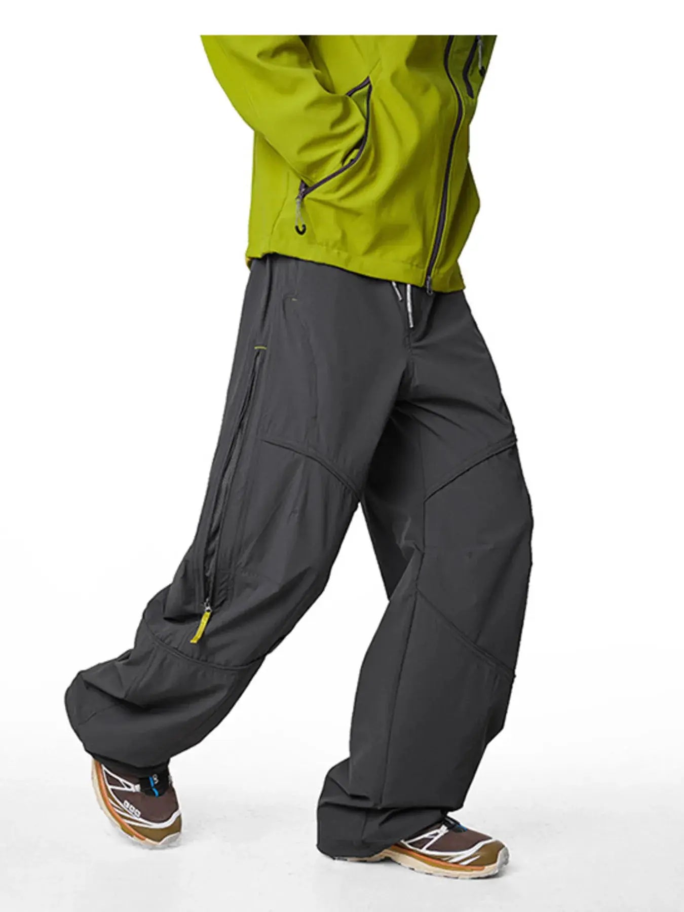 Men's Loose Fit Drawstring Cargo Active Pants by Trendsi