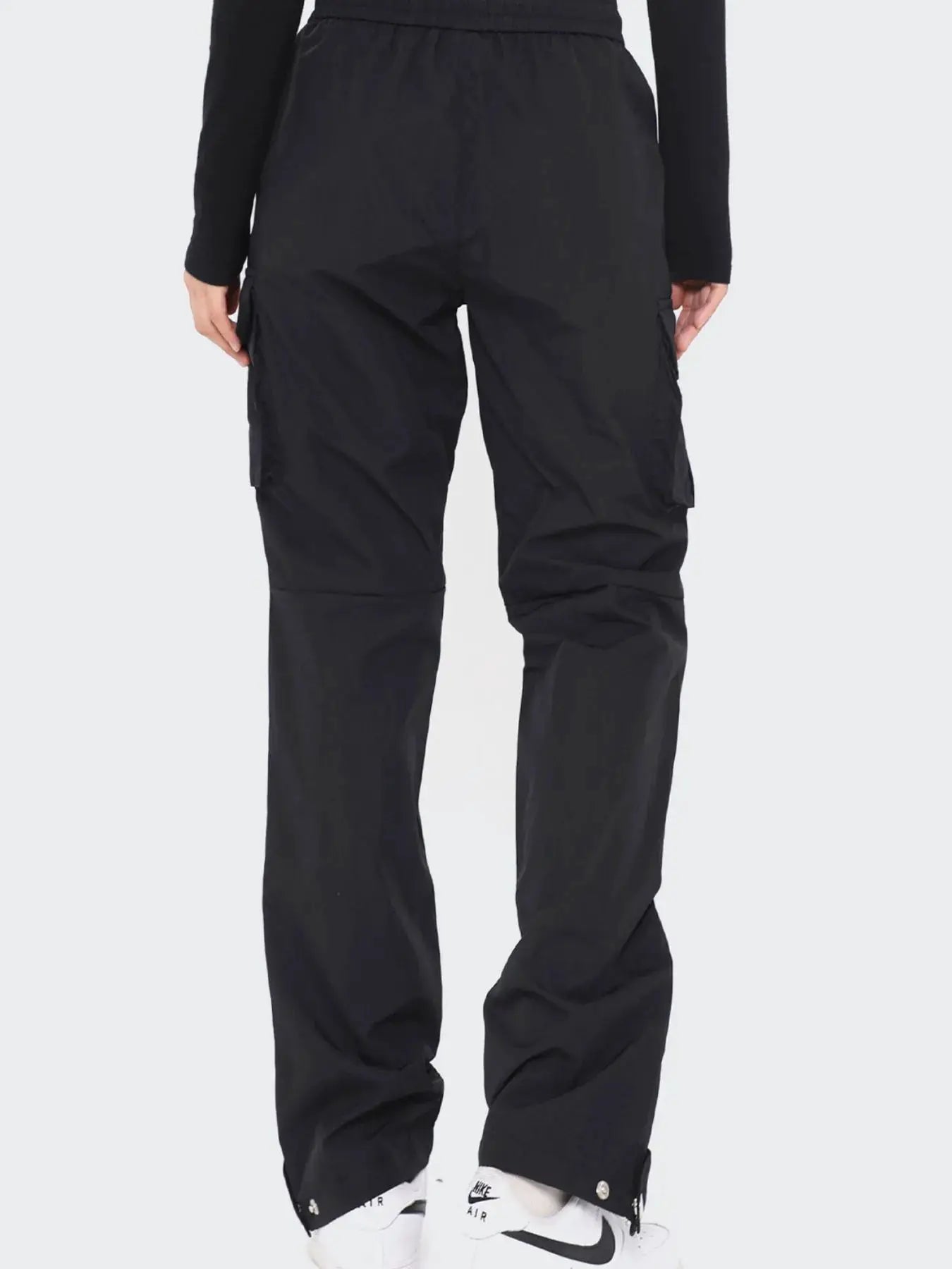 Men's Drawstring Wide Leg Cargo Active Pants by Trendsi