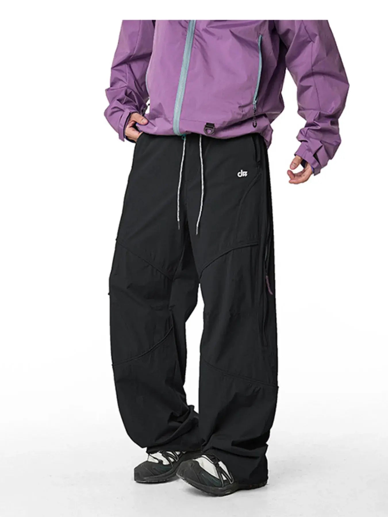 Men's Loose Fit Drawstring Cargo Active Pants by Trendsi