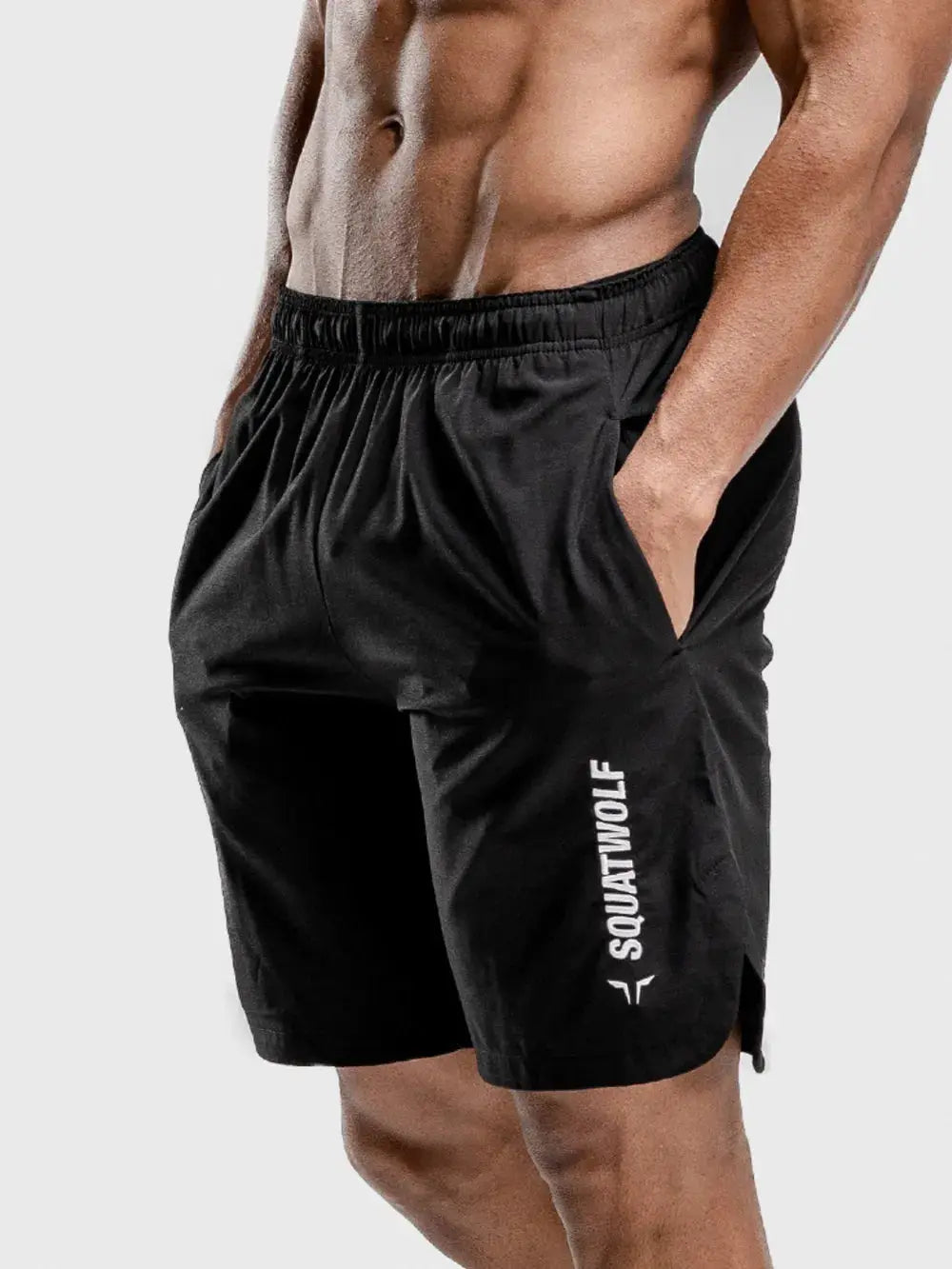 Men's Quick-Dry Drawstring Active Shorts by Trendsi