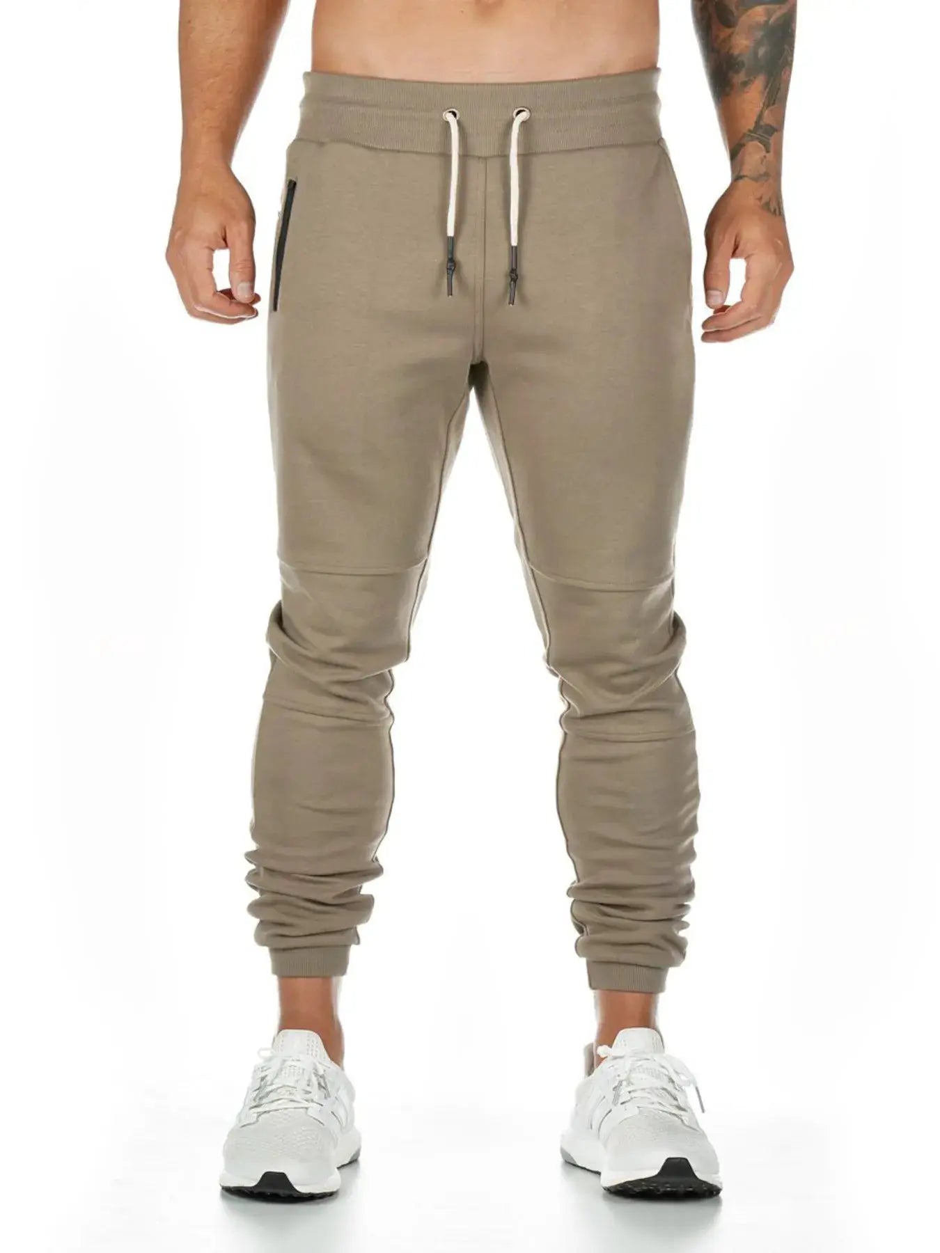 Men's Full Size Jogger Active Pants with Drawstring Plus Size by Trendsi