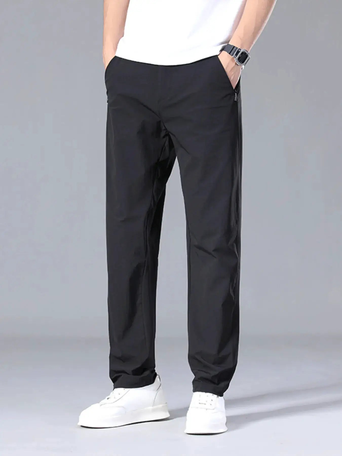 Men's Plus Size Lightweight Casual Active Pants by Trendsi
