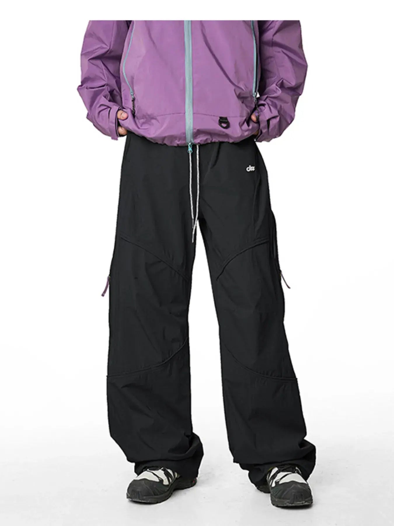 Men's Loose Fit Drawstring Cargo Active Pants by Trendsi