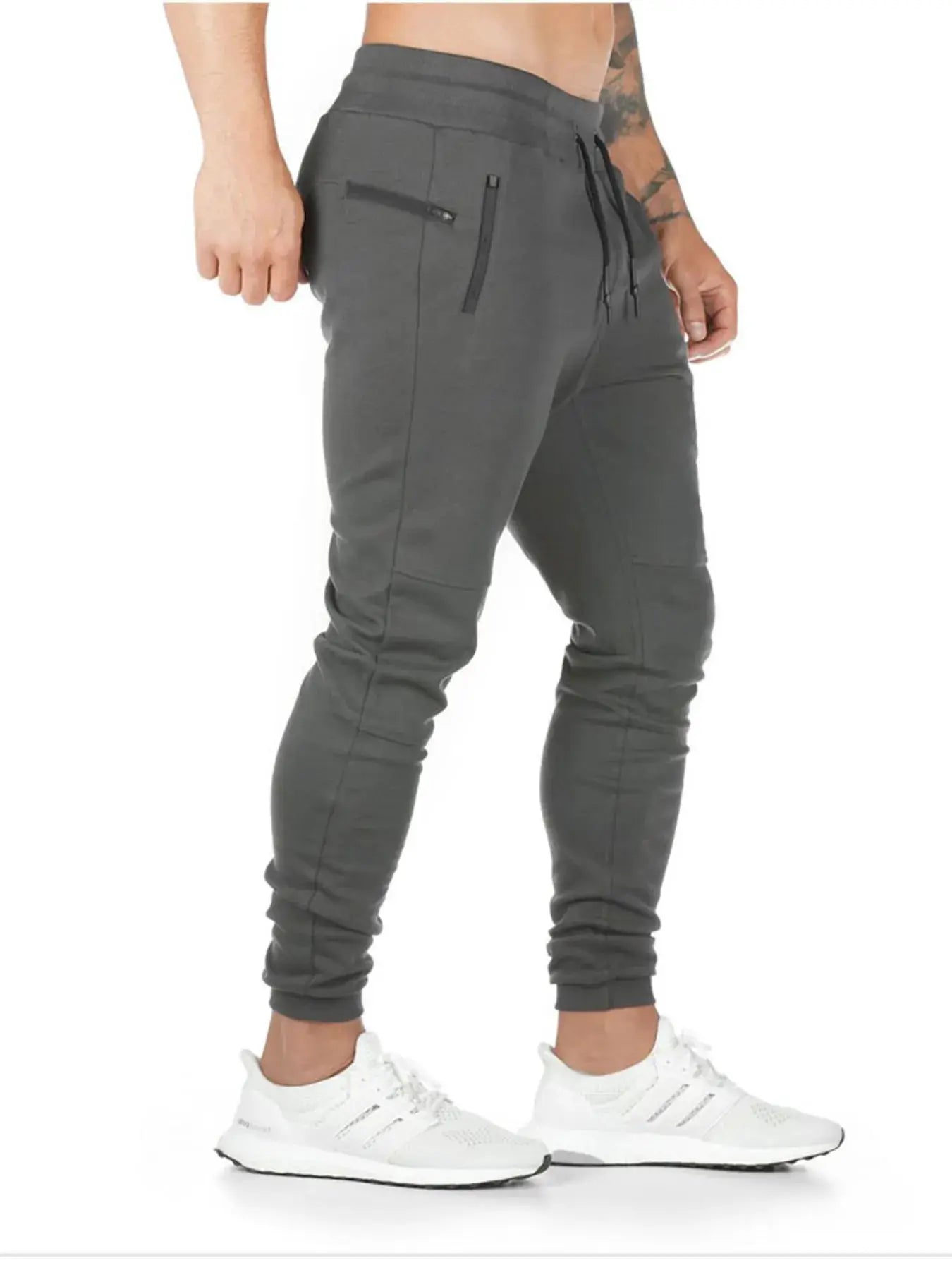 Men's Full Size Jogger Active Pants with Drawstring Plus Size by Trendsi