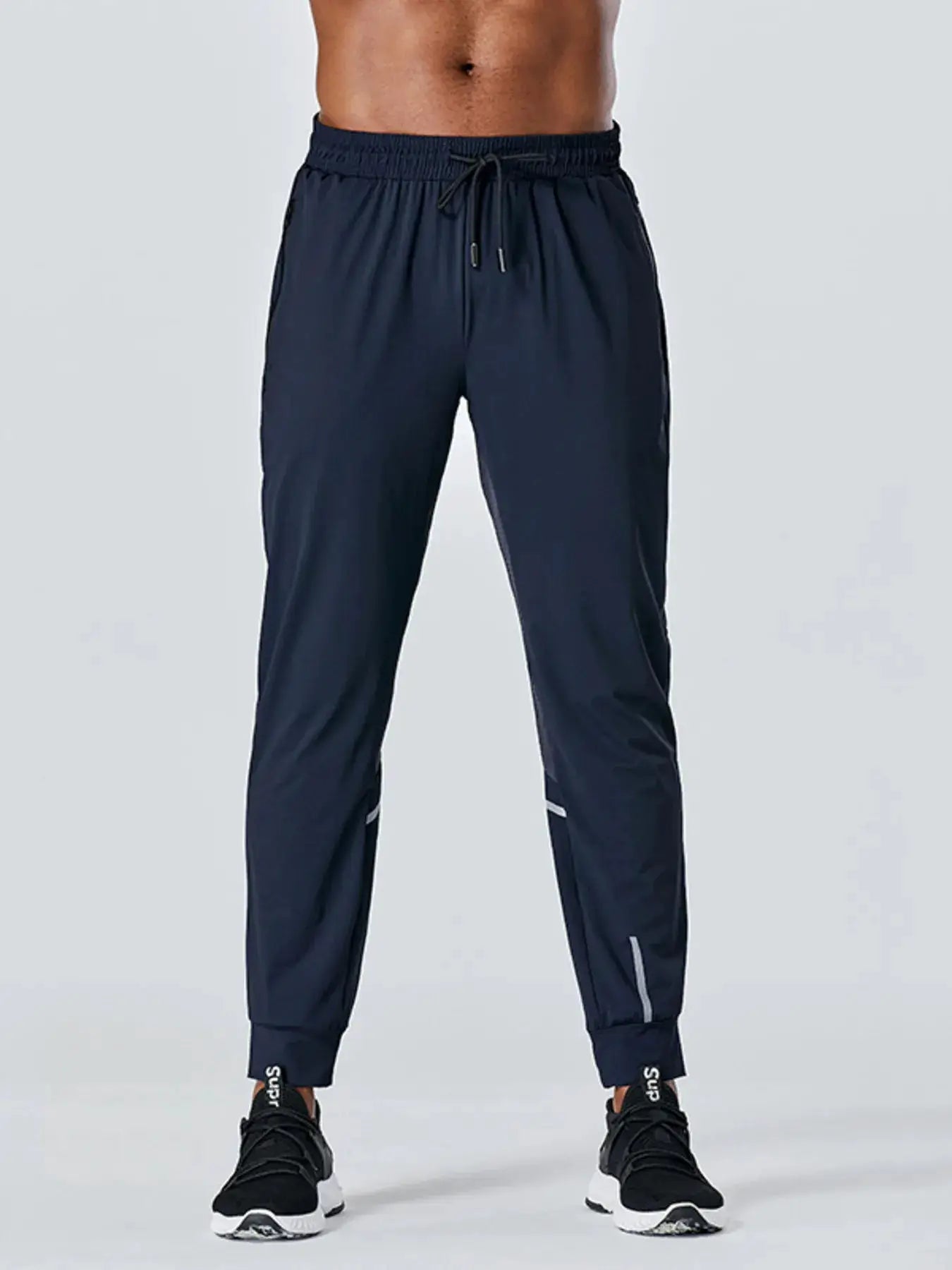 Men's Plus Size Drawstring Active Pants by Trendsi