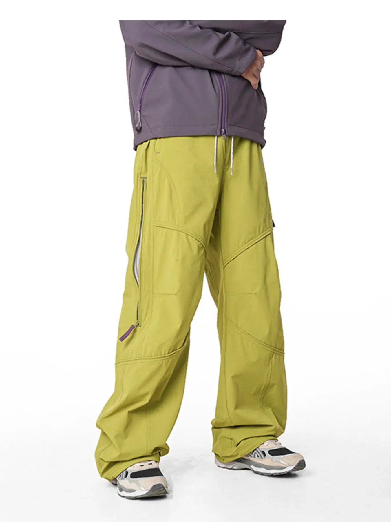 Men's Loose Fit Drawstring Cargo Active Pants by Trendsi