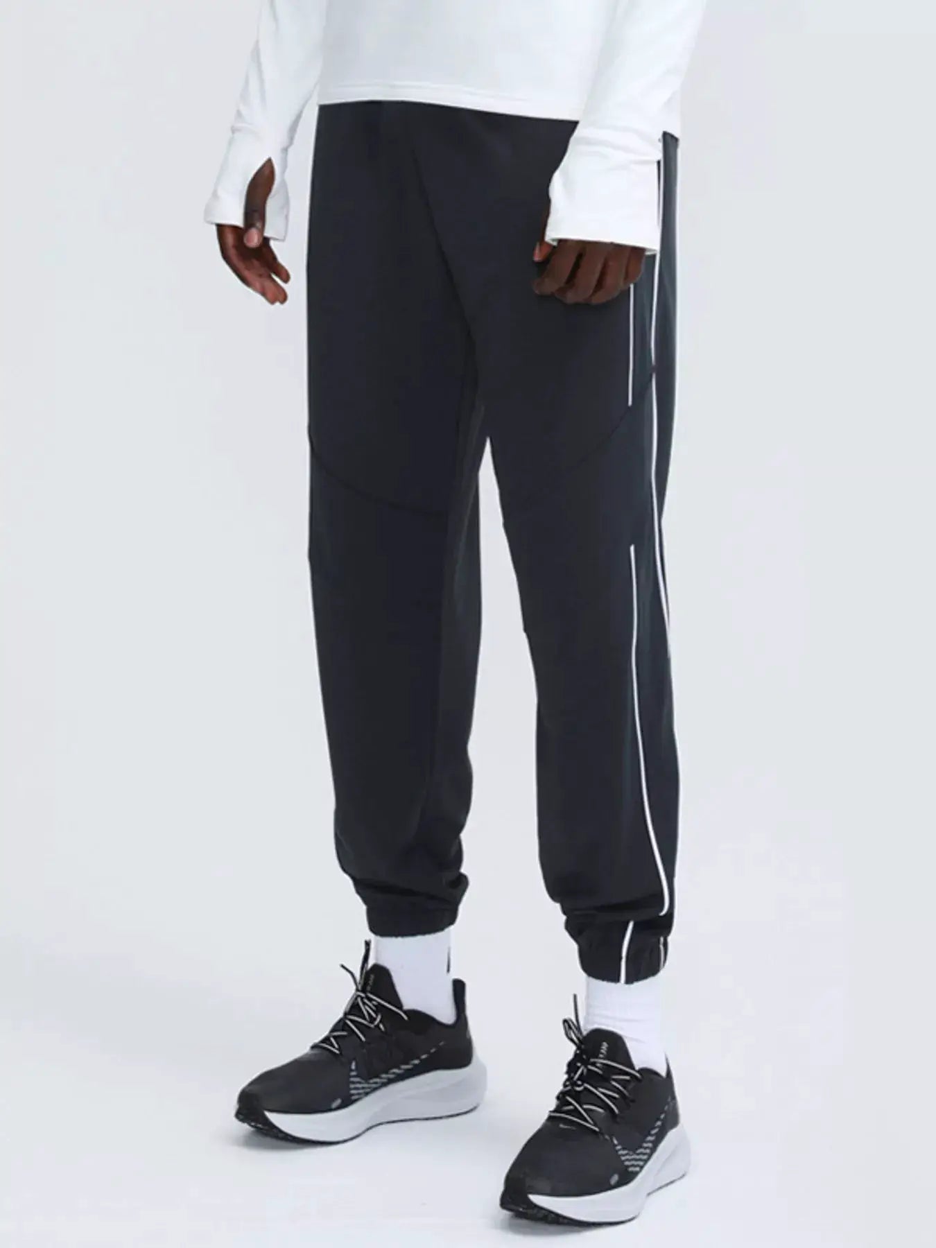 Men's Active Pants with Side Stripe by Trendsi