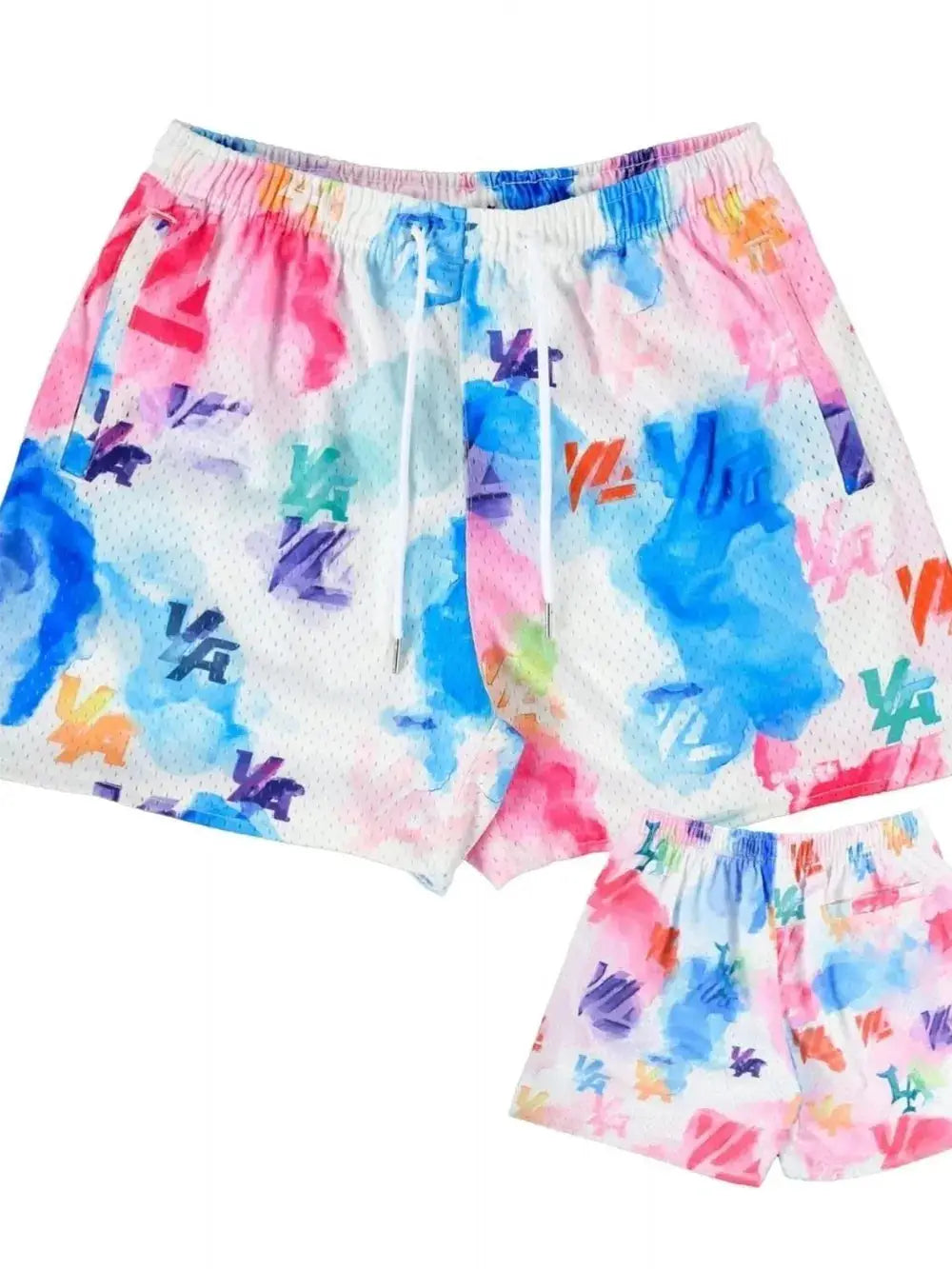 Men's Plus Size Drawstring Printed Shorts by Trendsi