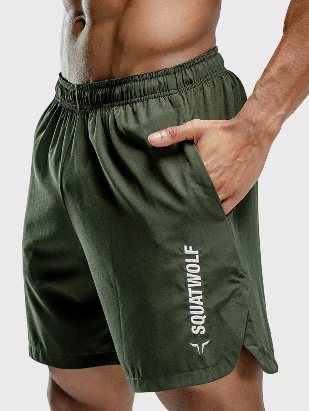 Men's Quick-Dry Drawstring Active Shorts by Trendsi