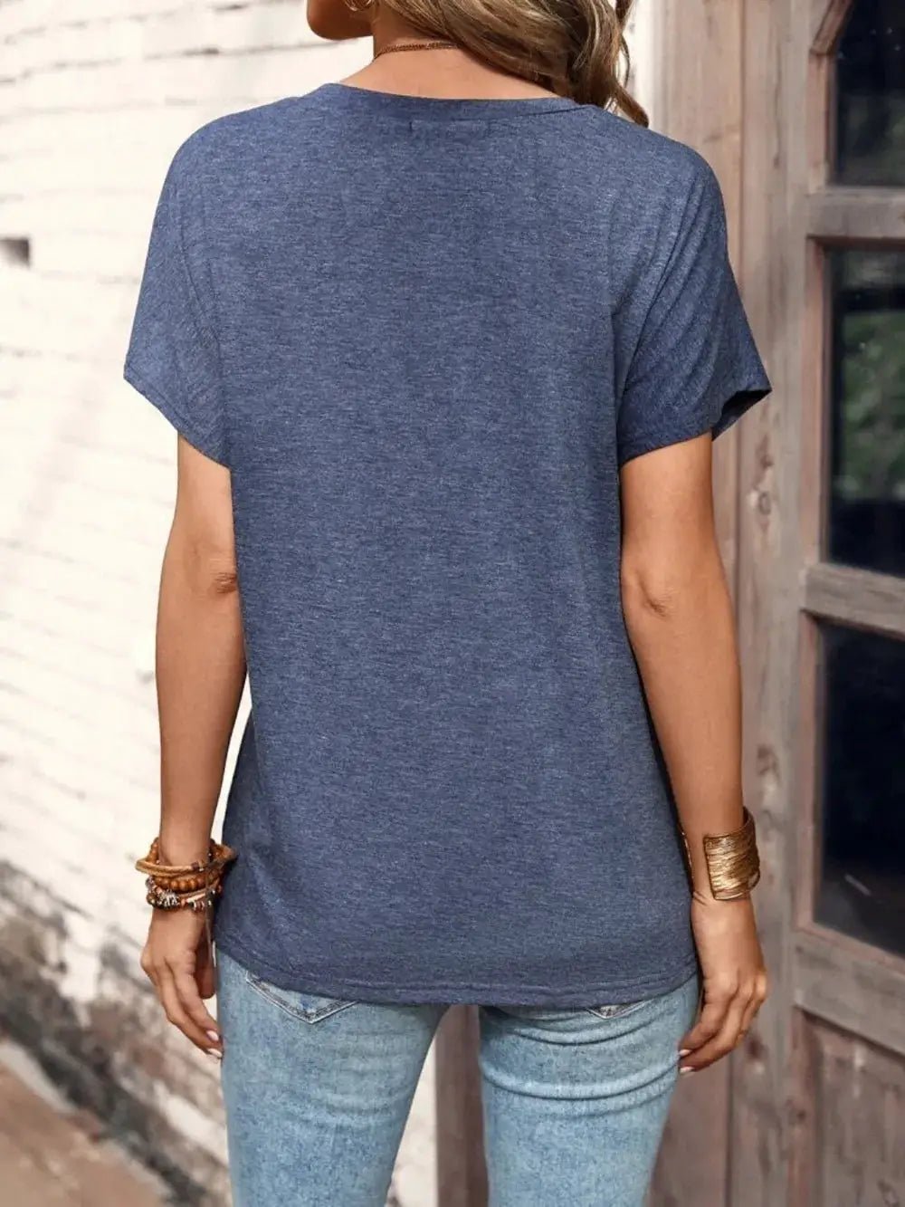 Half Button Short Sleeve Top - Fritsch & Co.