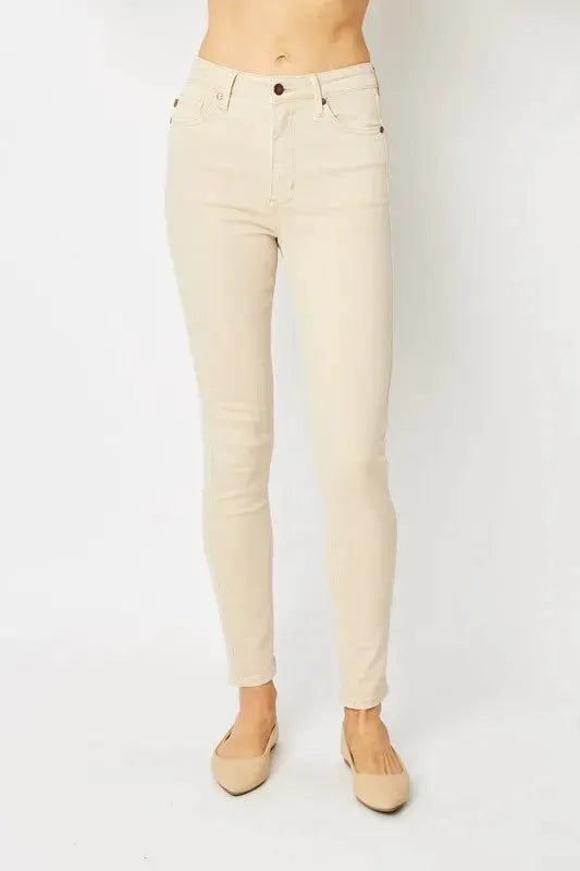 Judy Blue Full Size Garment Dyed Tummy Control High Rise Skinny Jeans - Fritsch & Co.