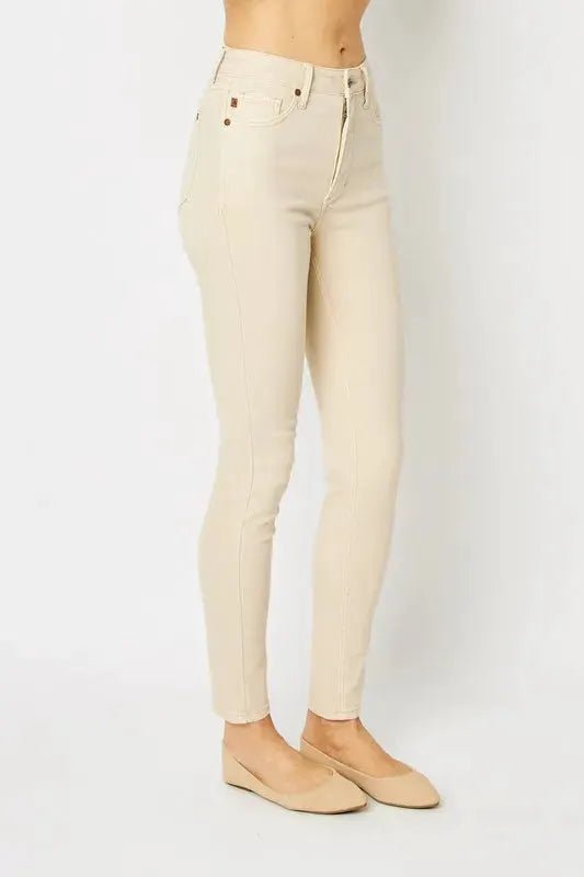 Judy Blue Full Size Garment Dyed Tummy Control High Rise Skinny Jeans - Fritsch & Co.