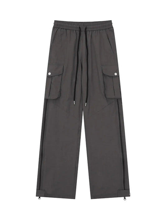 Men's Drawstring Wide Leg Cargo Active Pants - Fritsch & Co.