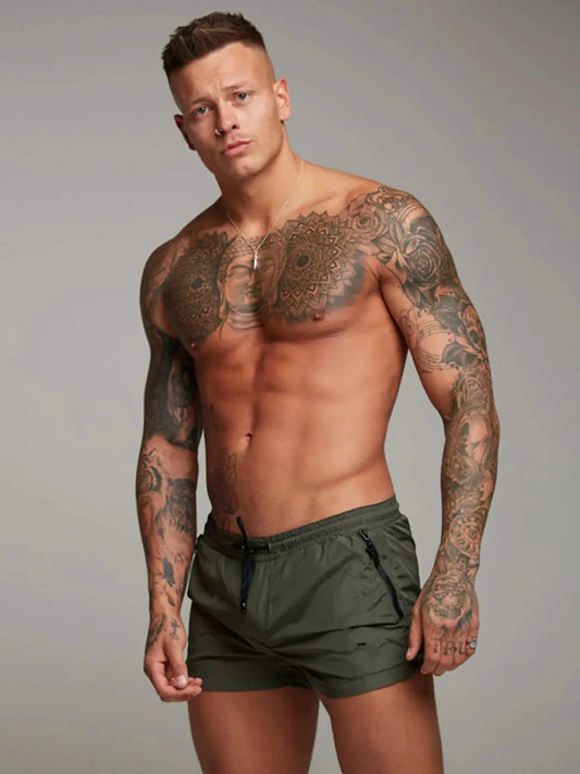 Men's Full Size Drawstring Active Shorts with Pockets Plus Size - Fritsch & Co.